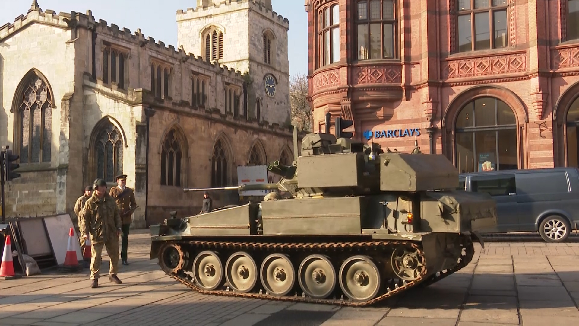 Scimitar parking in the centre of York 040419 CREDIT BFBS.jpg