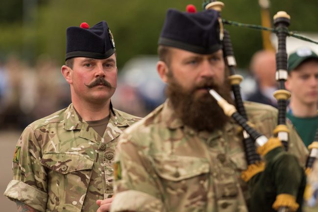 Scots Pipes and Drums beard