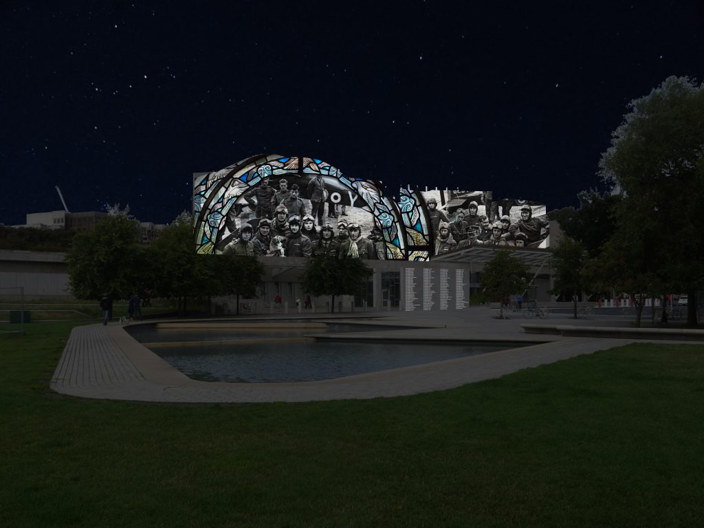 Scottish War Dead Projection At Holyrood 02112018 CREDIT Scottish Parliament