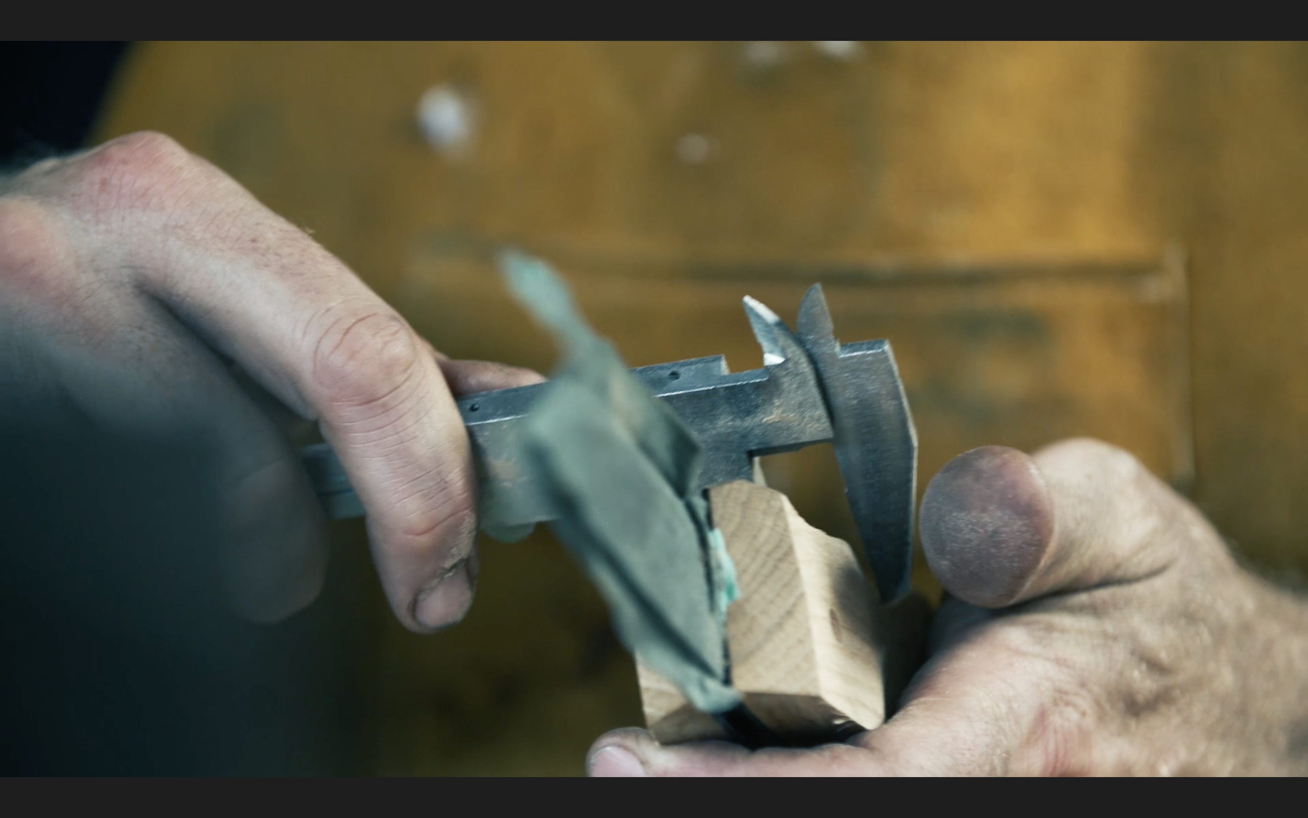 Mic Taylor making a knife