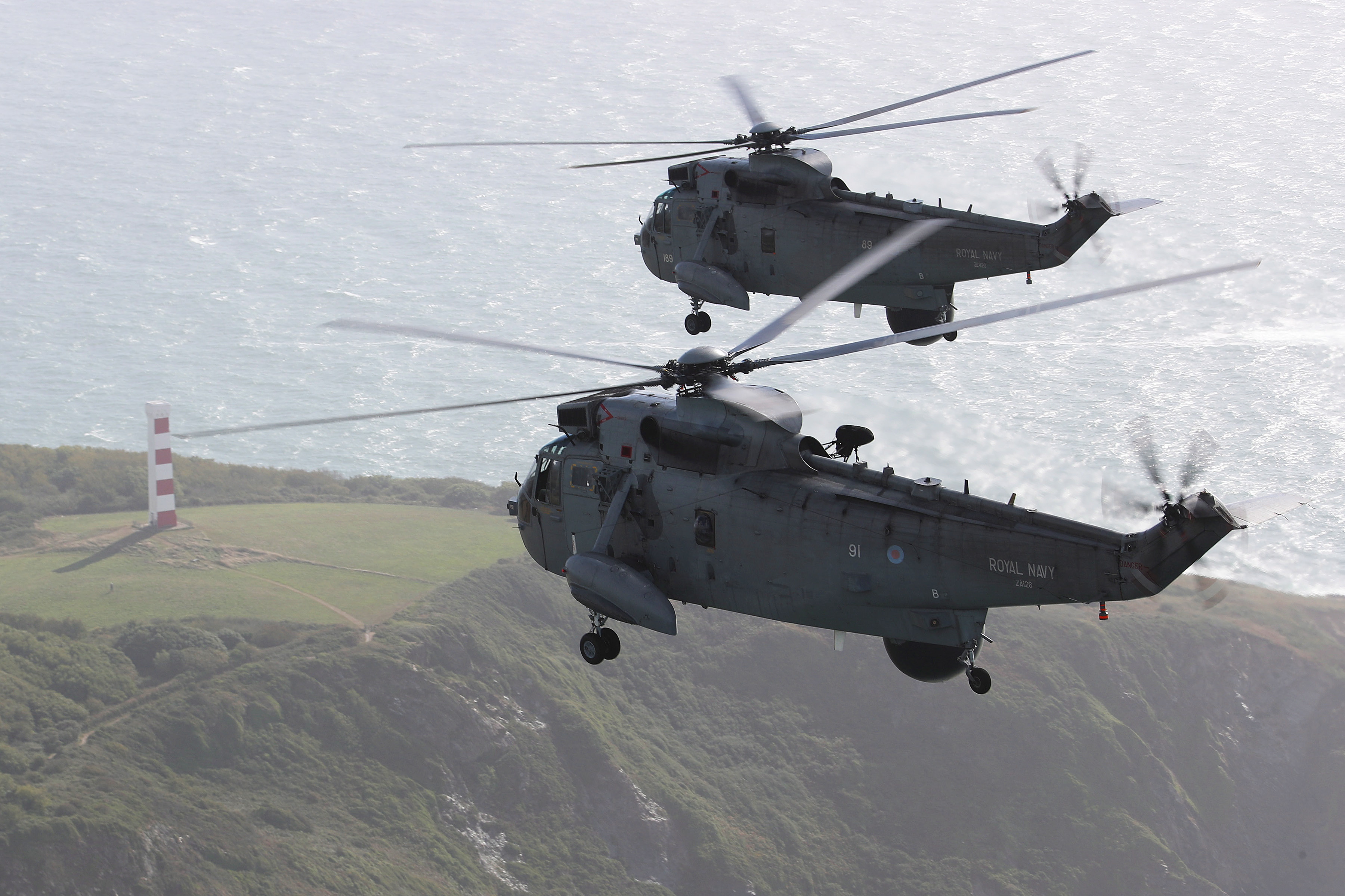 Sea King helicopters