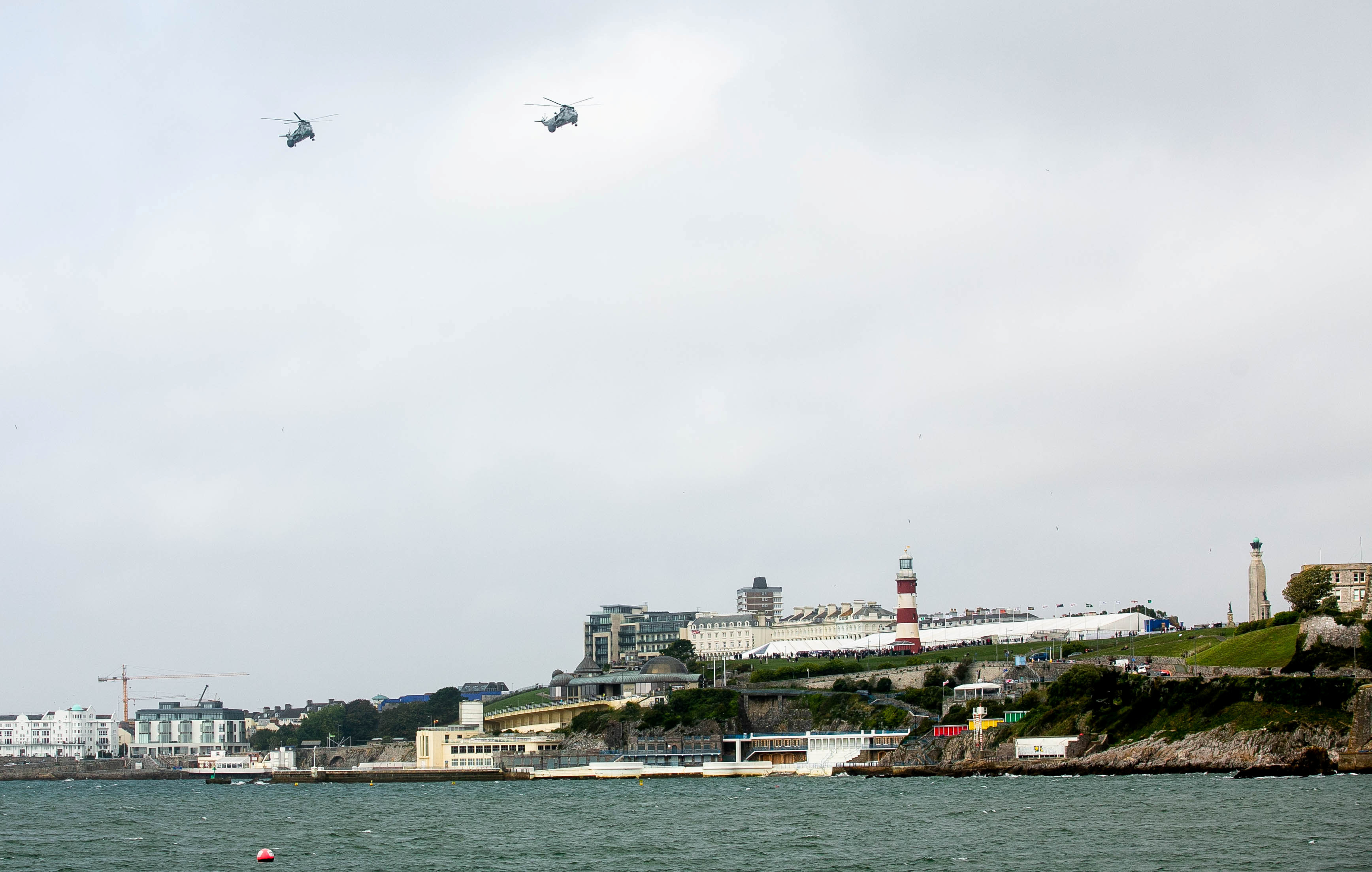 Sea King helicopter final farewell 190918 v2 CREDIT SWNS