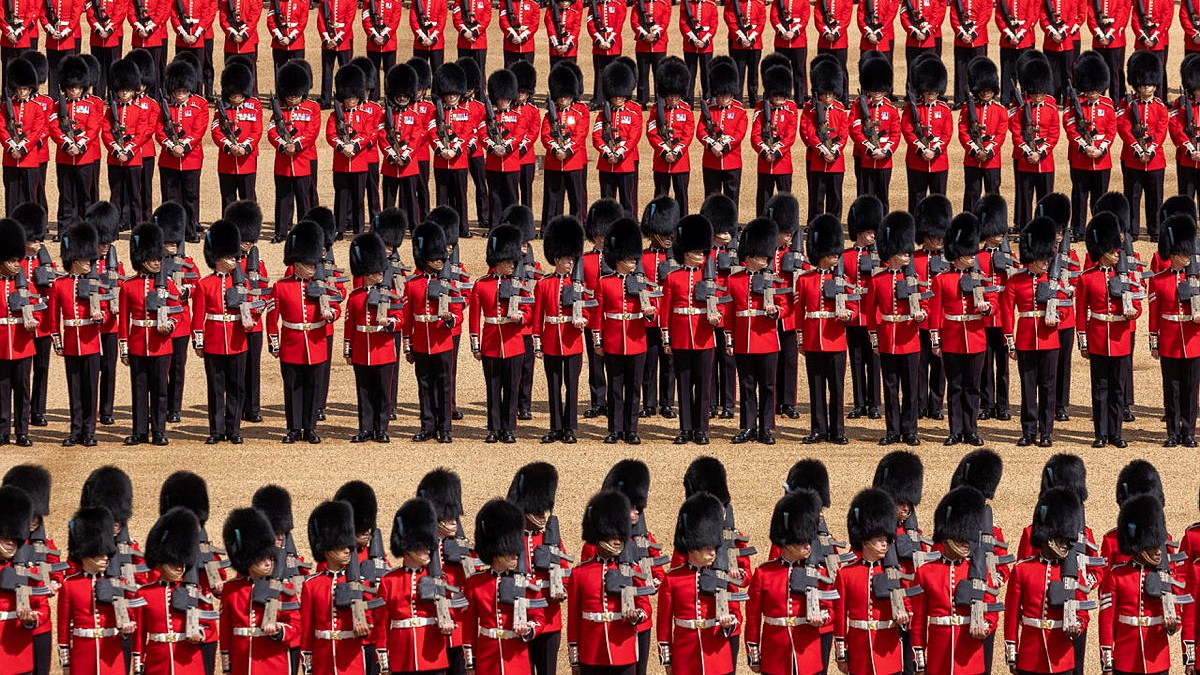 Sea of red tunics DATE 23122022 CREDIT MOD Crown Copyrigh
