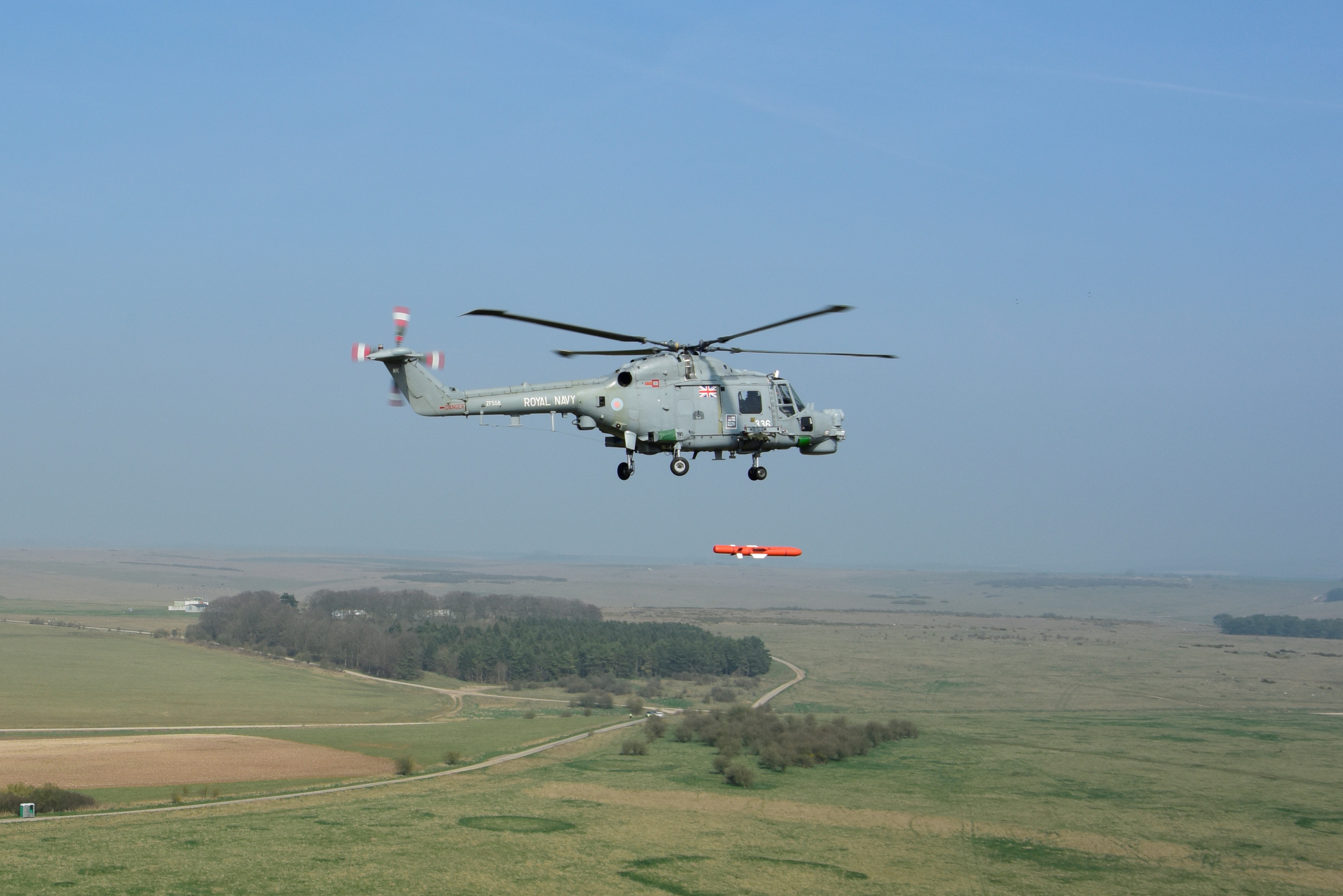A Sea Venom missile being carried by a Lynx helicopter (Picture: MBDA).