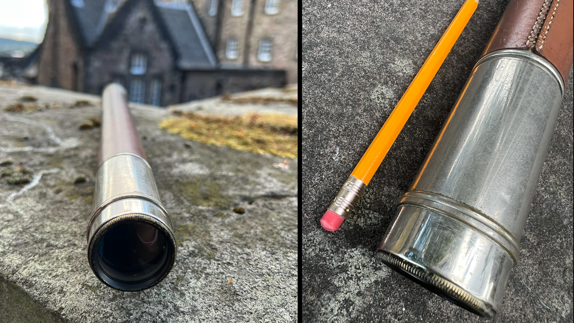 Seagull steals the silver cap from Alastair Bruce's father's Royal Navy telescope 03082022 CREDIT Alastair Bruce.jpg