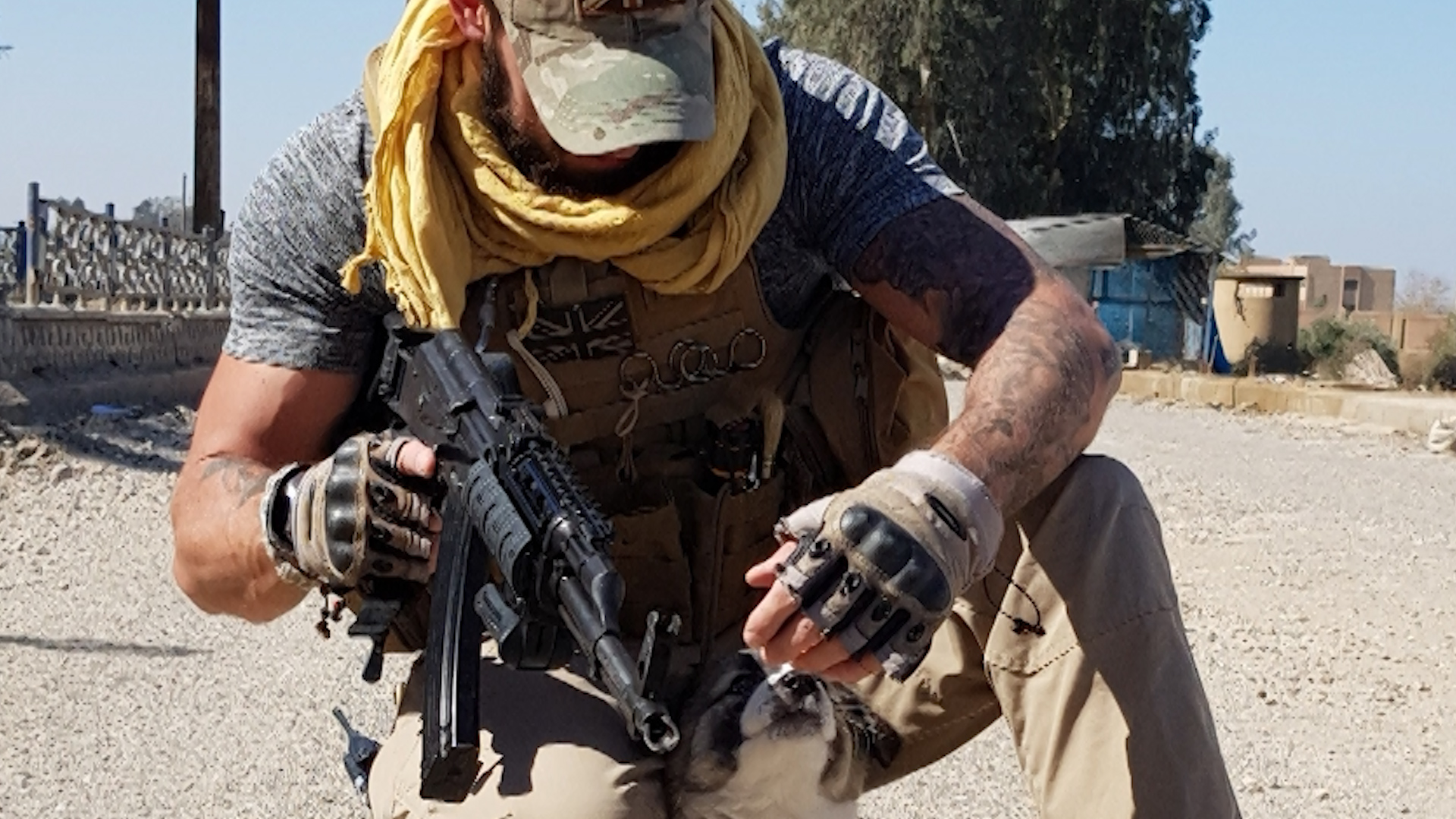 Barrie also helped the team cope with their mental health, distracting them from life in Syria (Picture: Sean Laidlaw).
