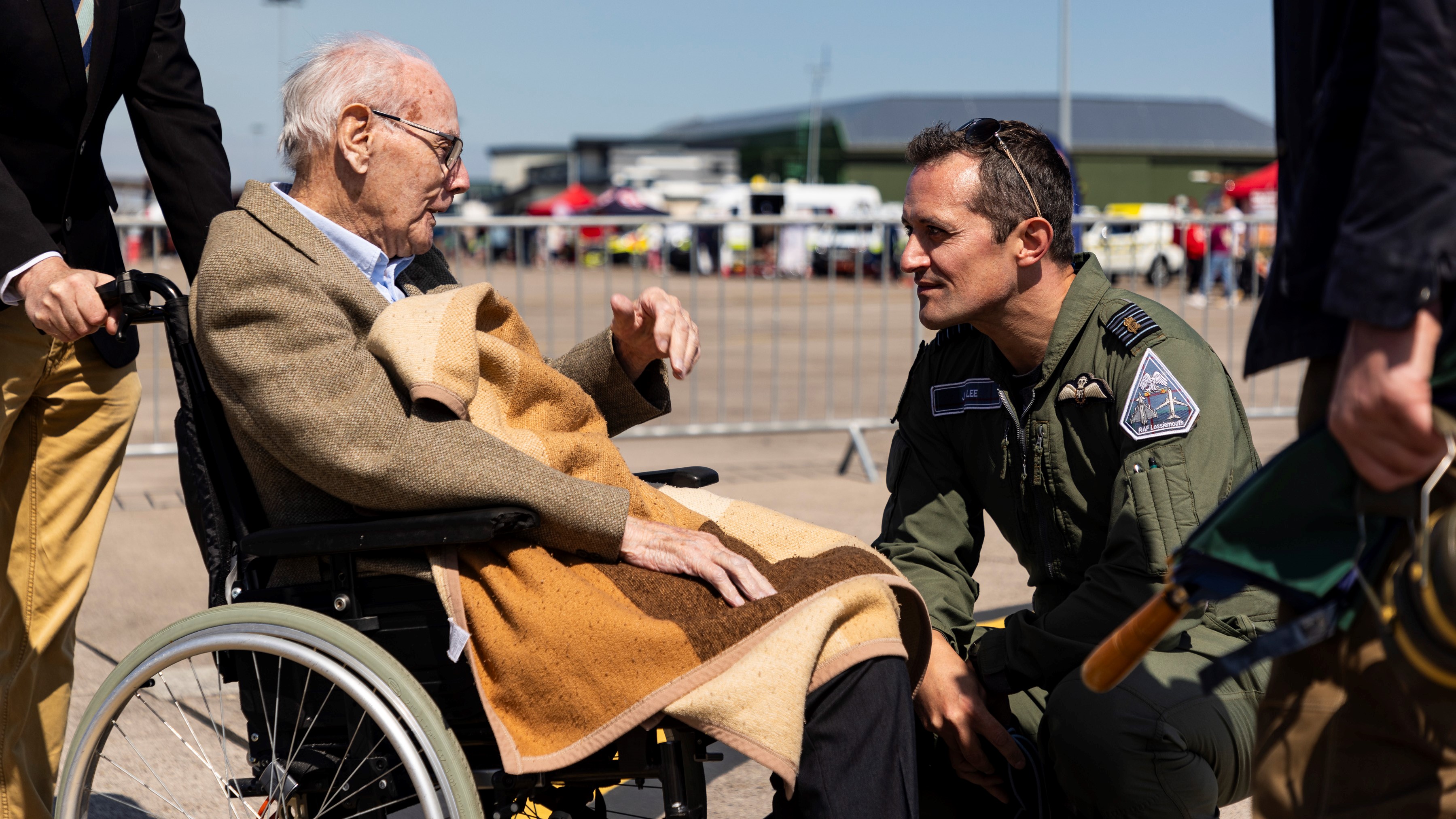 Second World War veteran Mr Bill Shepherd attending RAF Lossiemouth service families day 22072023 CREDIT RAF.jpg