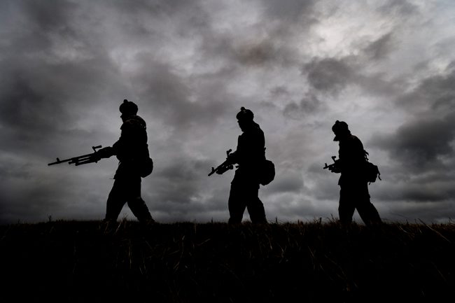 Reservists training