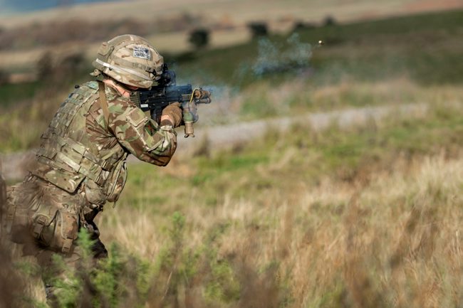A leaked report showed all but one of the Army’s infantry battalions did not have enough soldiers ready for combat (Picture: MOD).