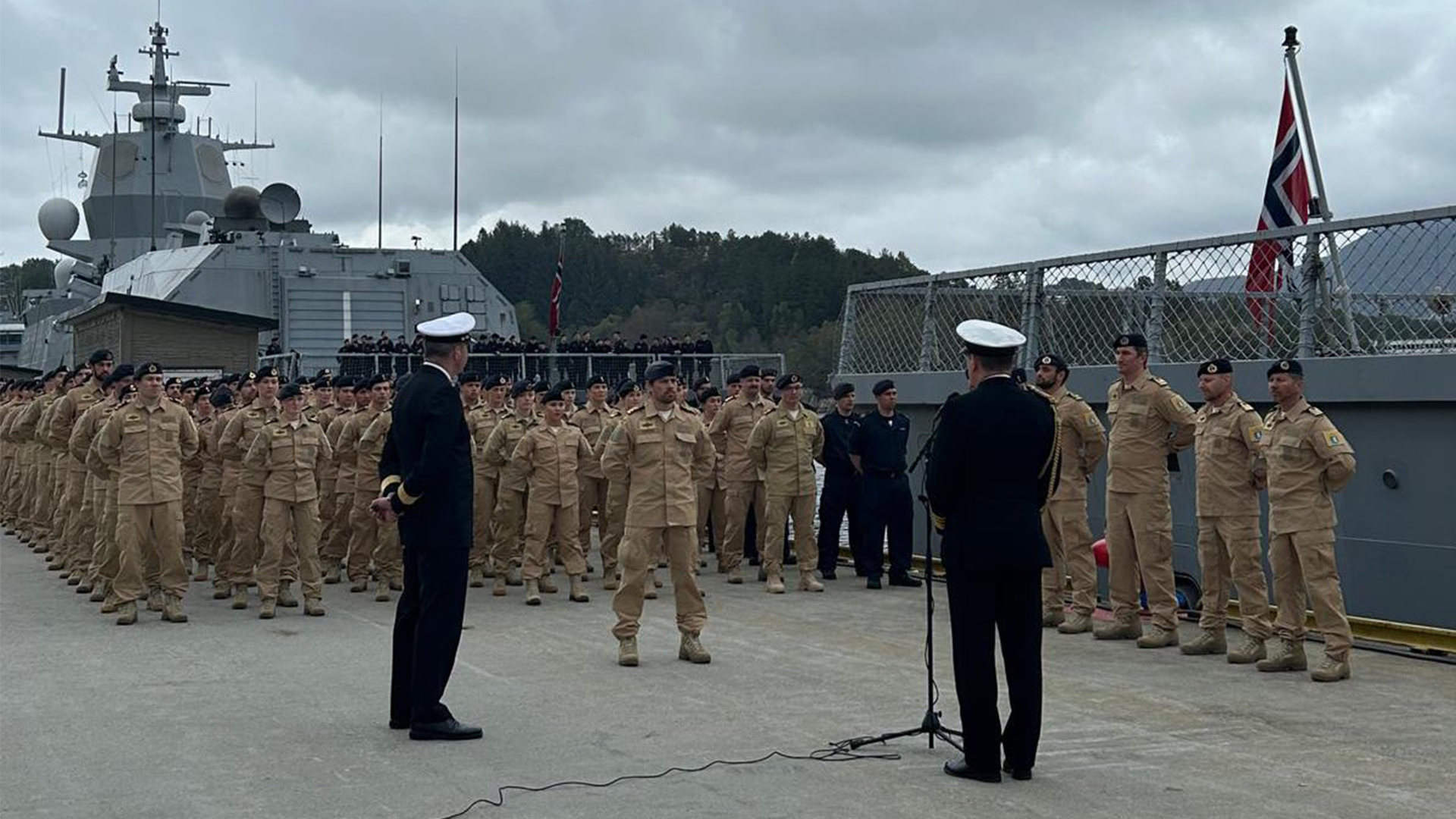  Send off for HNoMS Roald Amundsen in Norway 230425 CREDIT SECOND SEA LORD