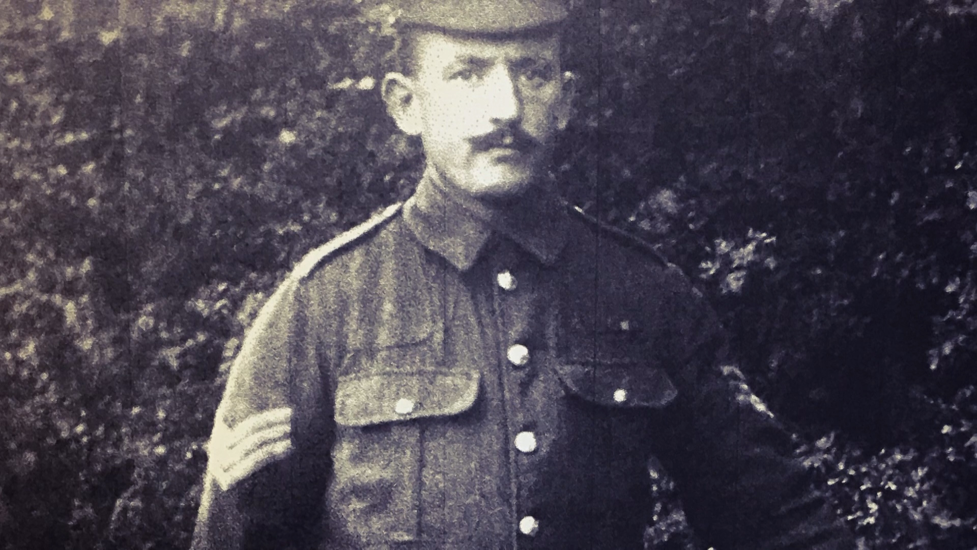 Sergeant Major James Edwin White in uniform.