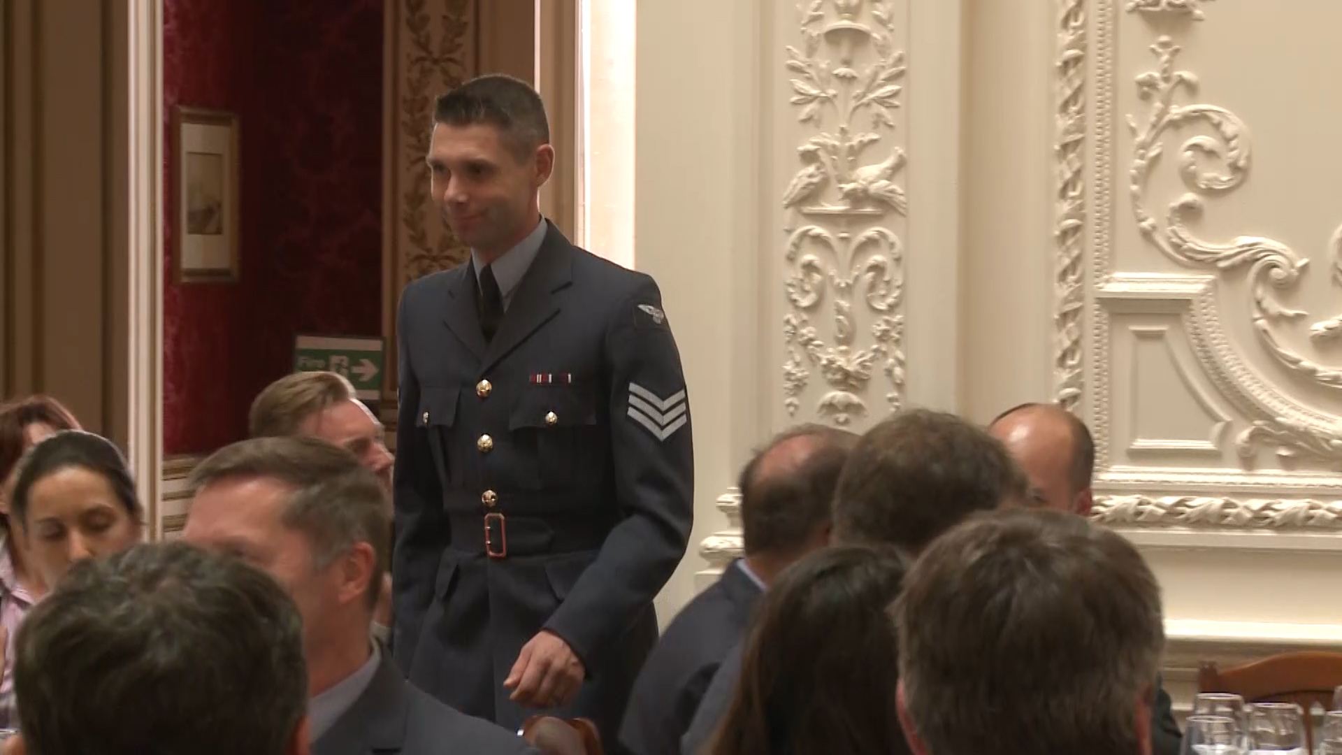 Sergeant Pete ‘Oz’ Ellis took home the title as Sportsman of the year at RAF sports awards 2019 Credit BFBS .jpg