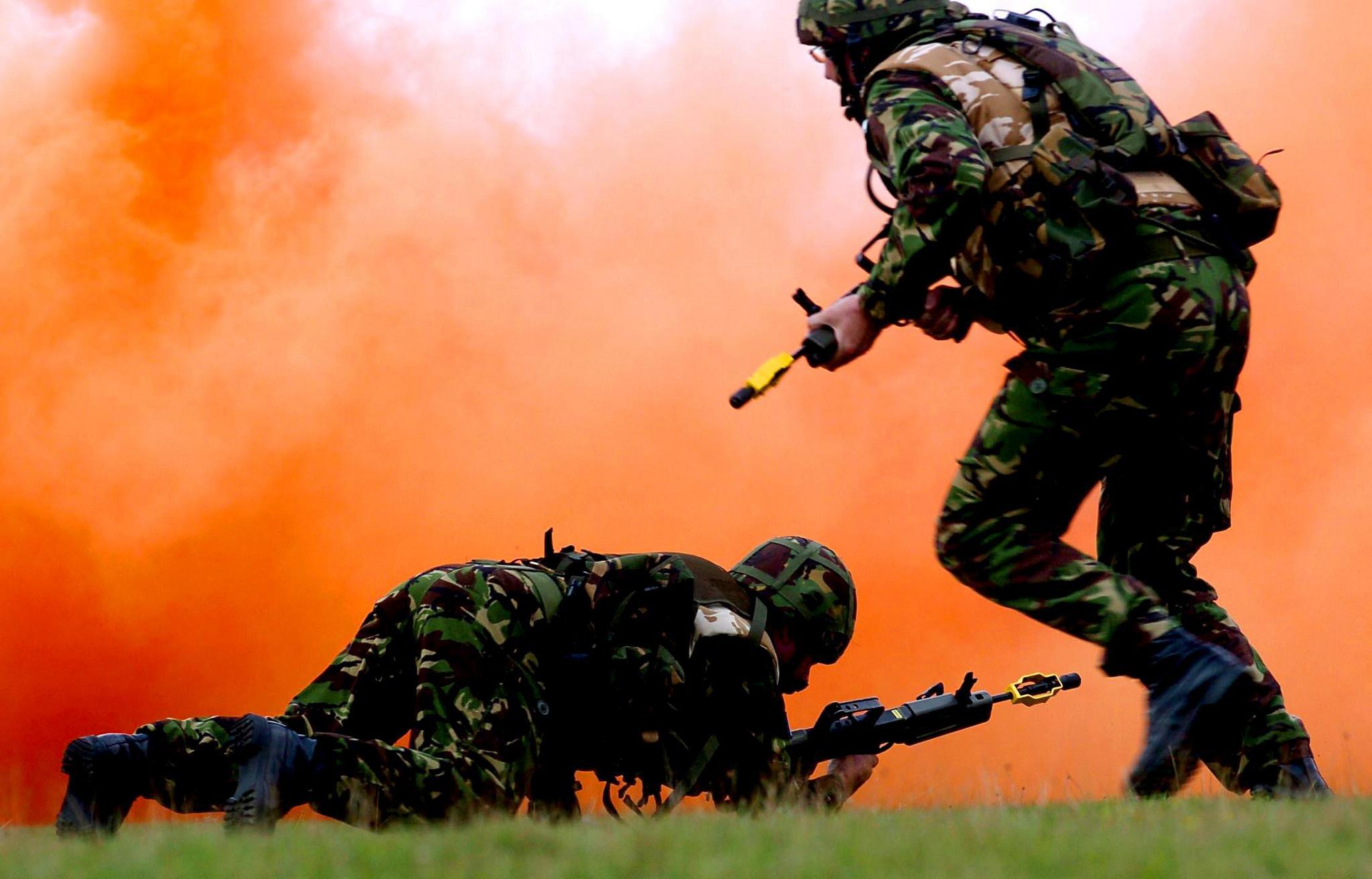 	Serviceman from the RAF Regiment during their Reinforcement Training at RAF Honington,