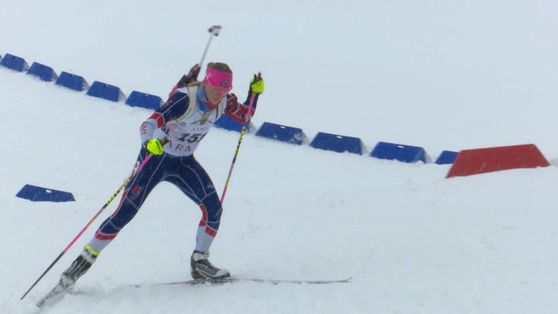 Sgt Amanda Lightfoot in Biathlon 080219 CREDIT BFBS FIVE