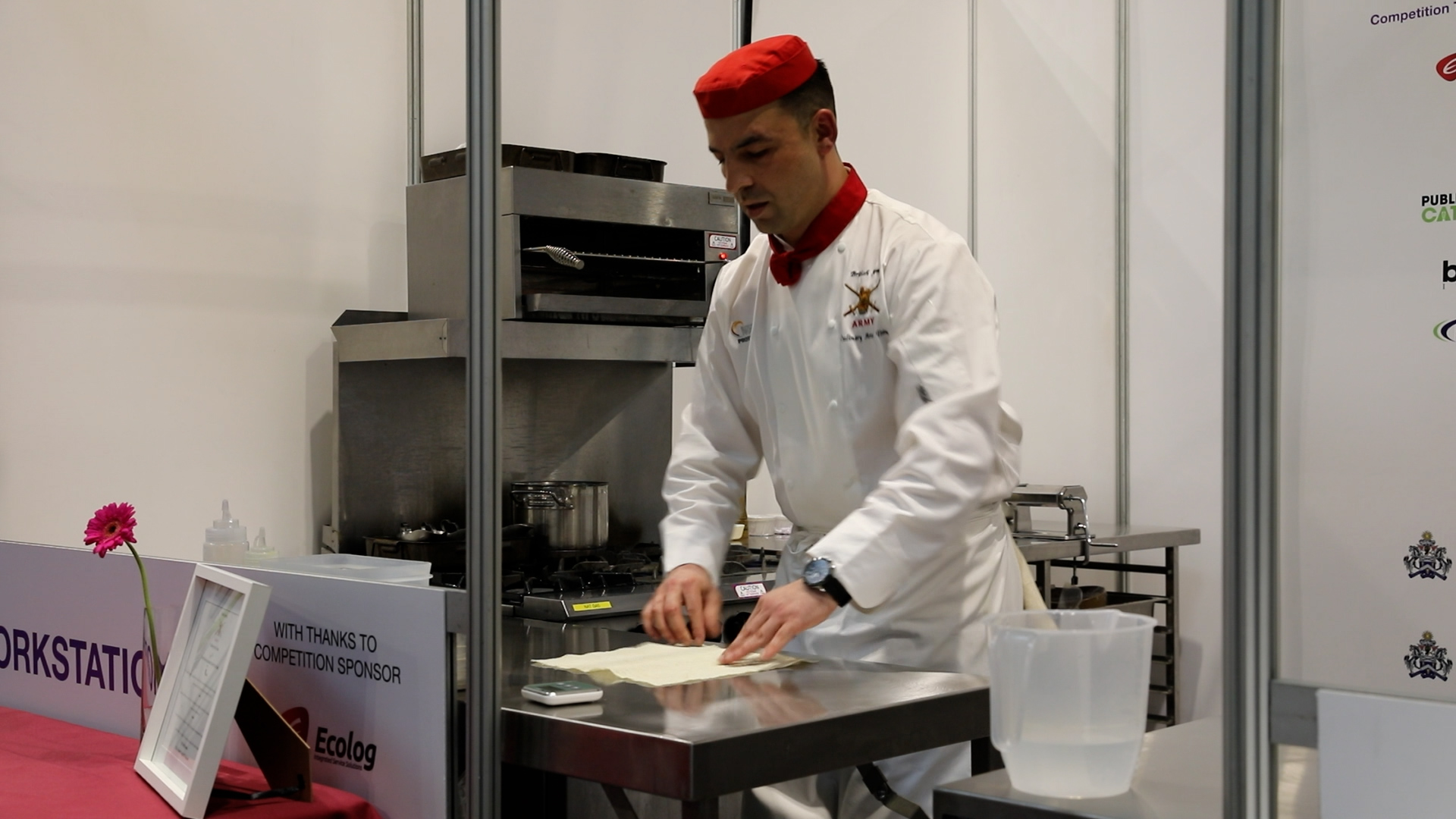 Sgt Ben-Moussa at Exercise Joint Caterer Credit BFBS JW.