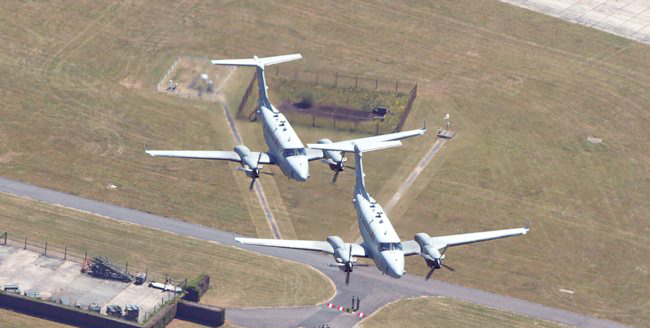 Shadow R1 aircraft at RAF College