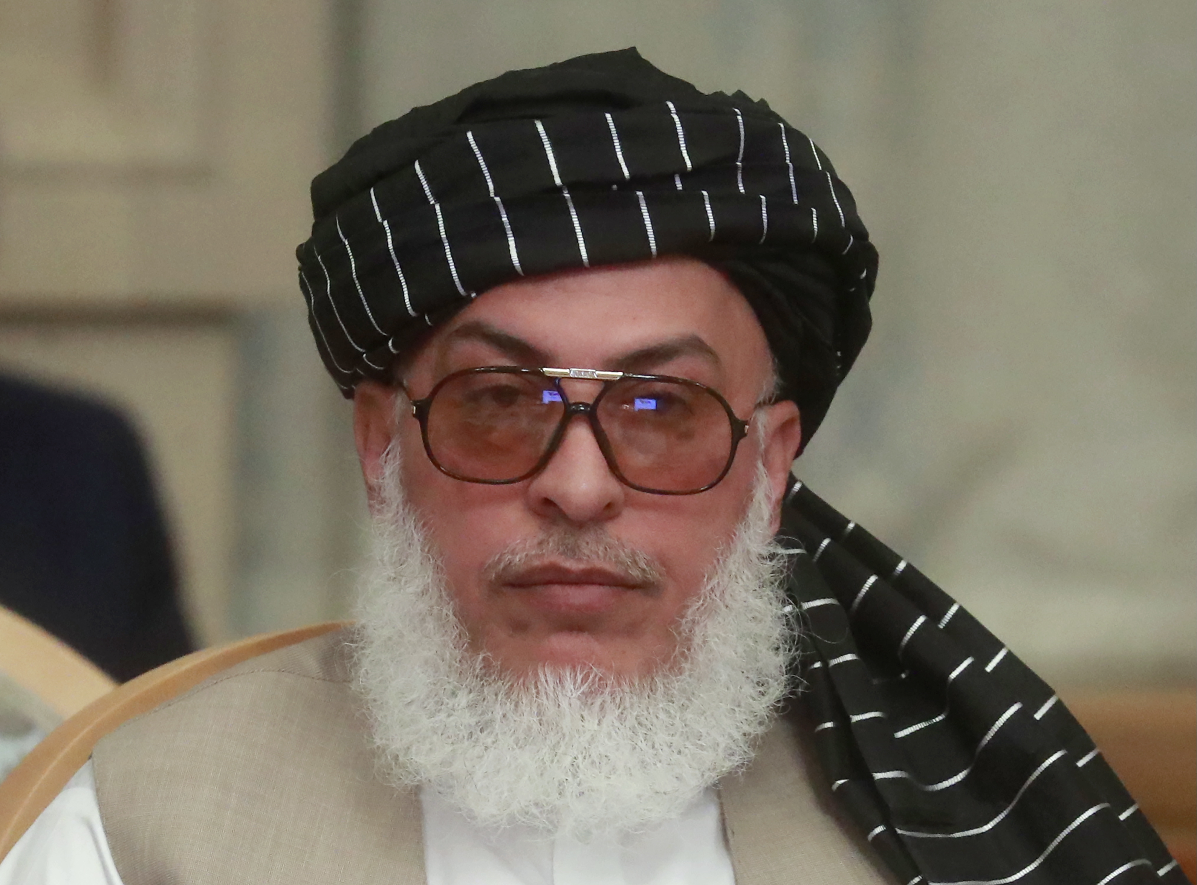 Sher Mohammad Abbas Stanikzai, Head of the the Political Office of the Taliban in Russia 280519 CREDIT PA