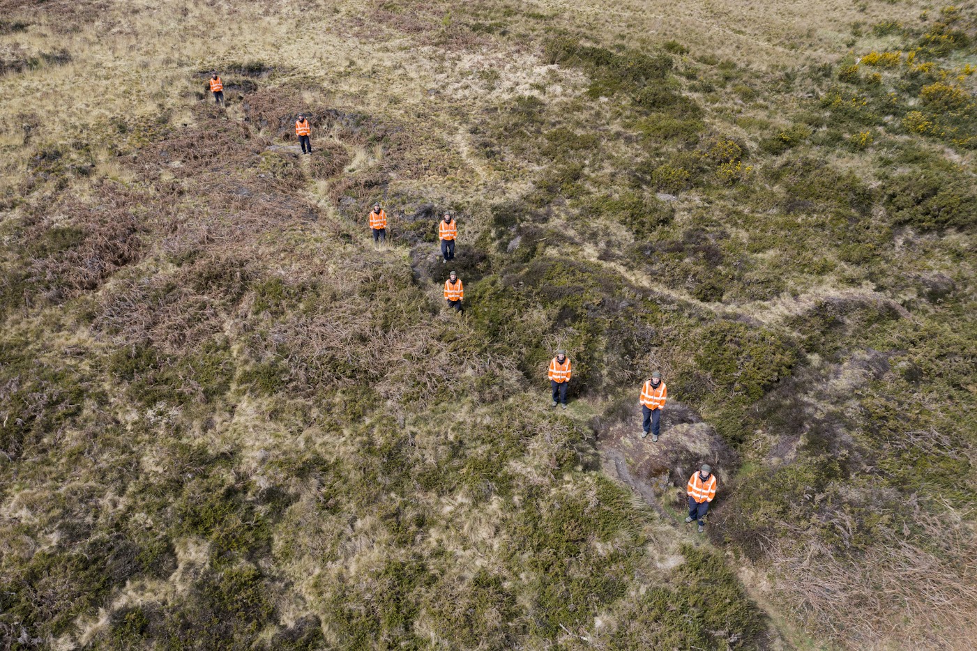 Showing the shape of the trenches in the northern frontlines CREDIT HISTORIC ENGLAND ARCHIVE