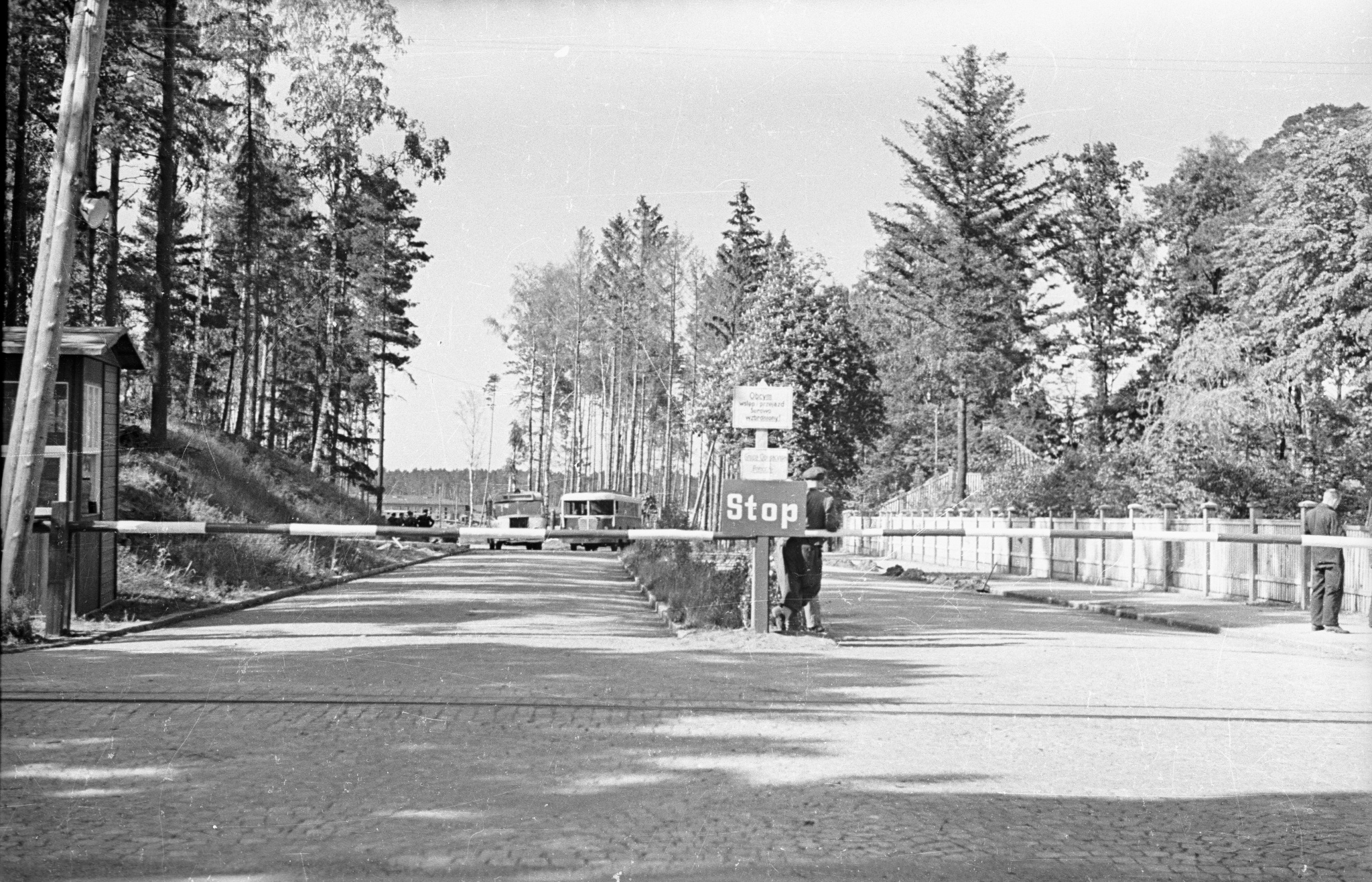 Side entrance to Stutthof concentration camp in Poland