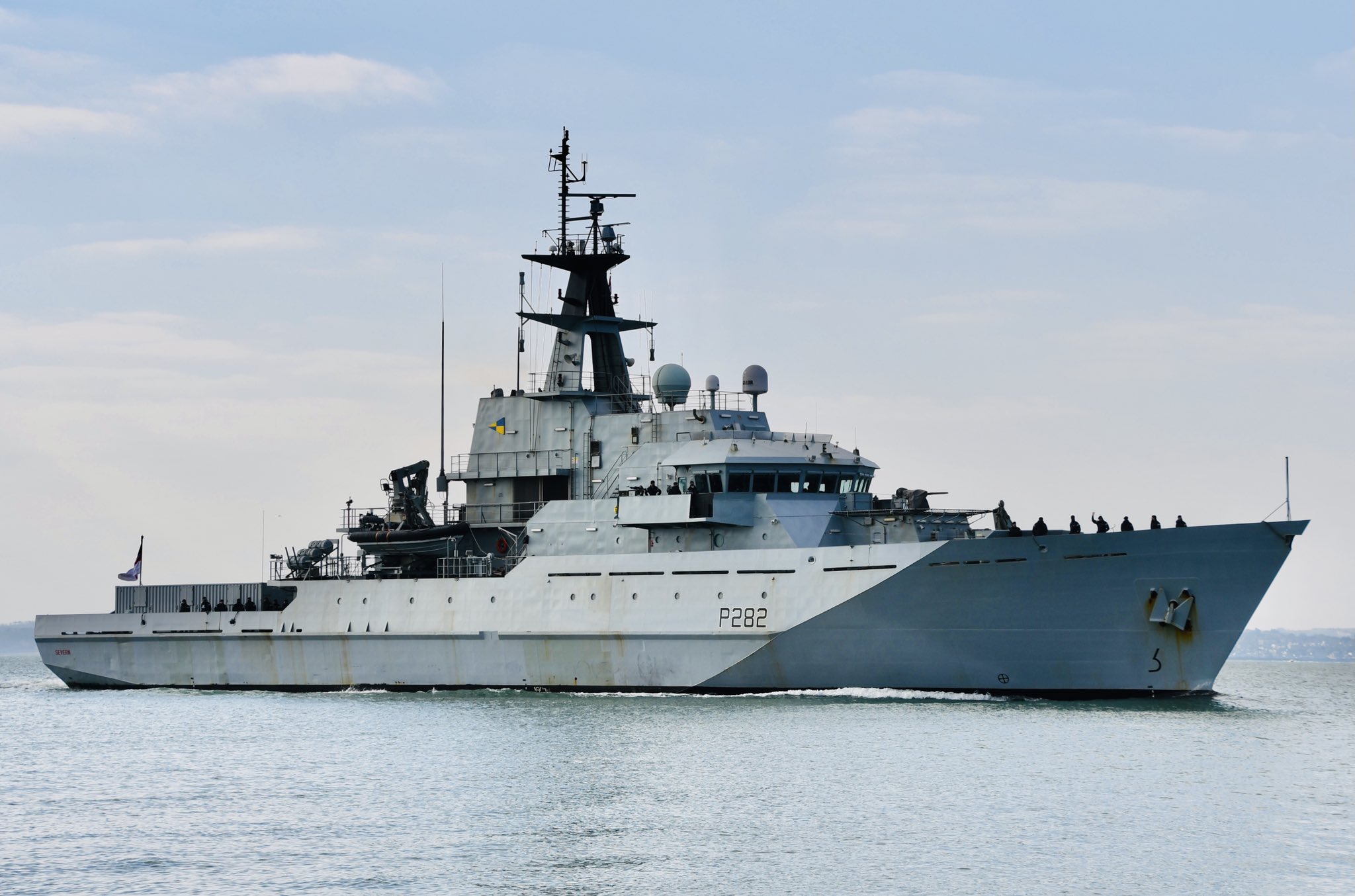 HMS Severn was re-commissioned into the Royal Navy in July, nearly three years after she was decommissioned (Picture: Amy Savage).