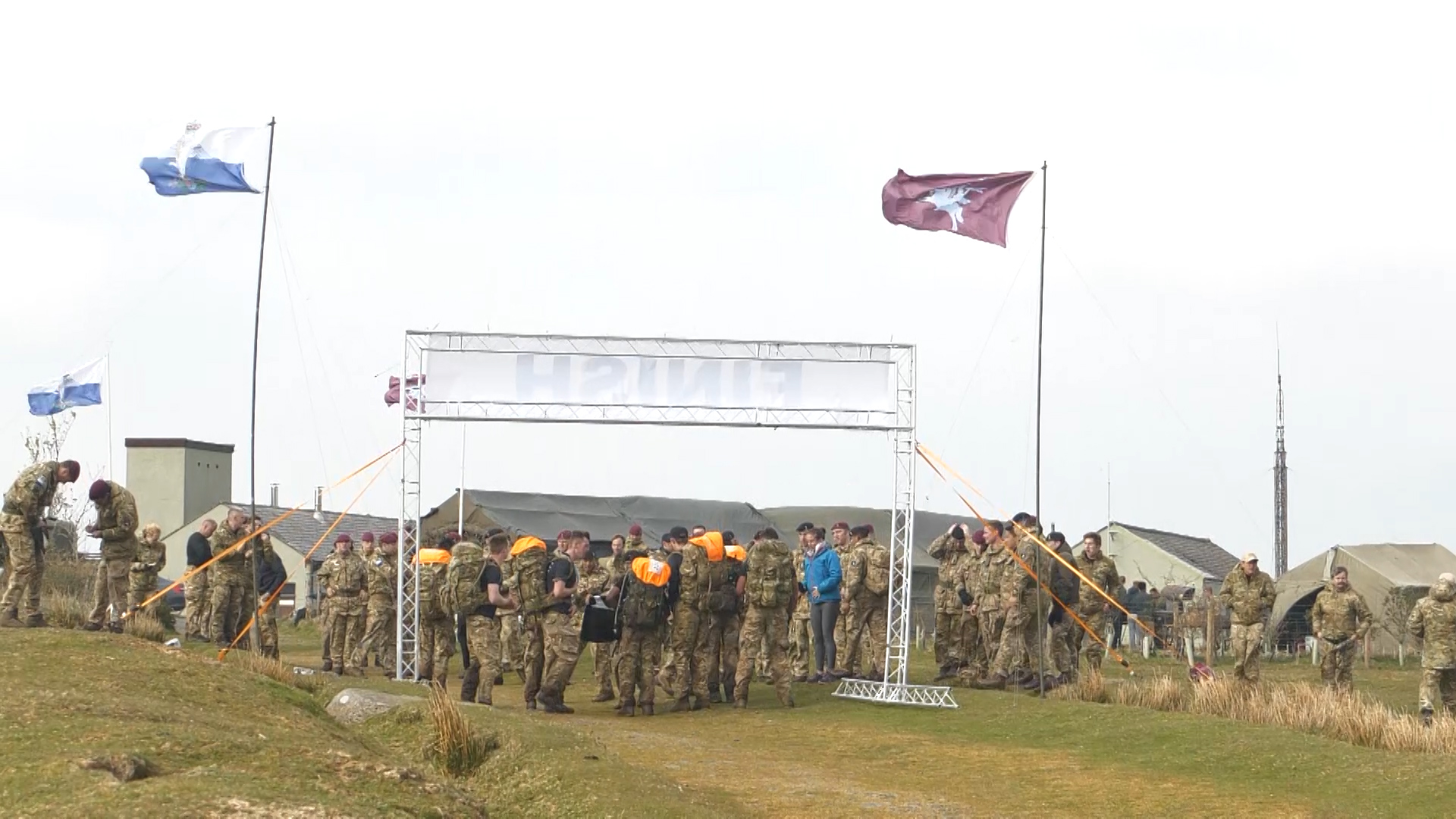 Signallers reach finish line of Lanyard trophy race credit BFBS 140419