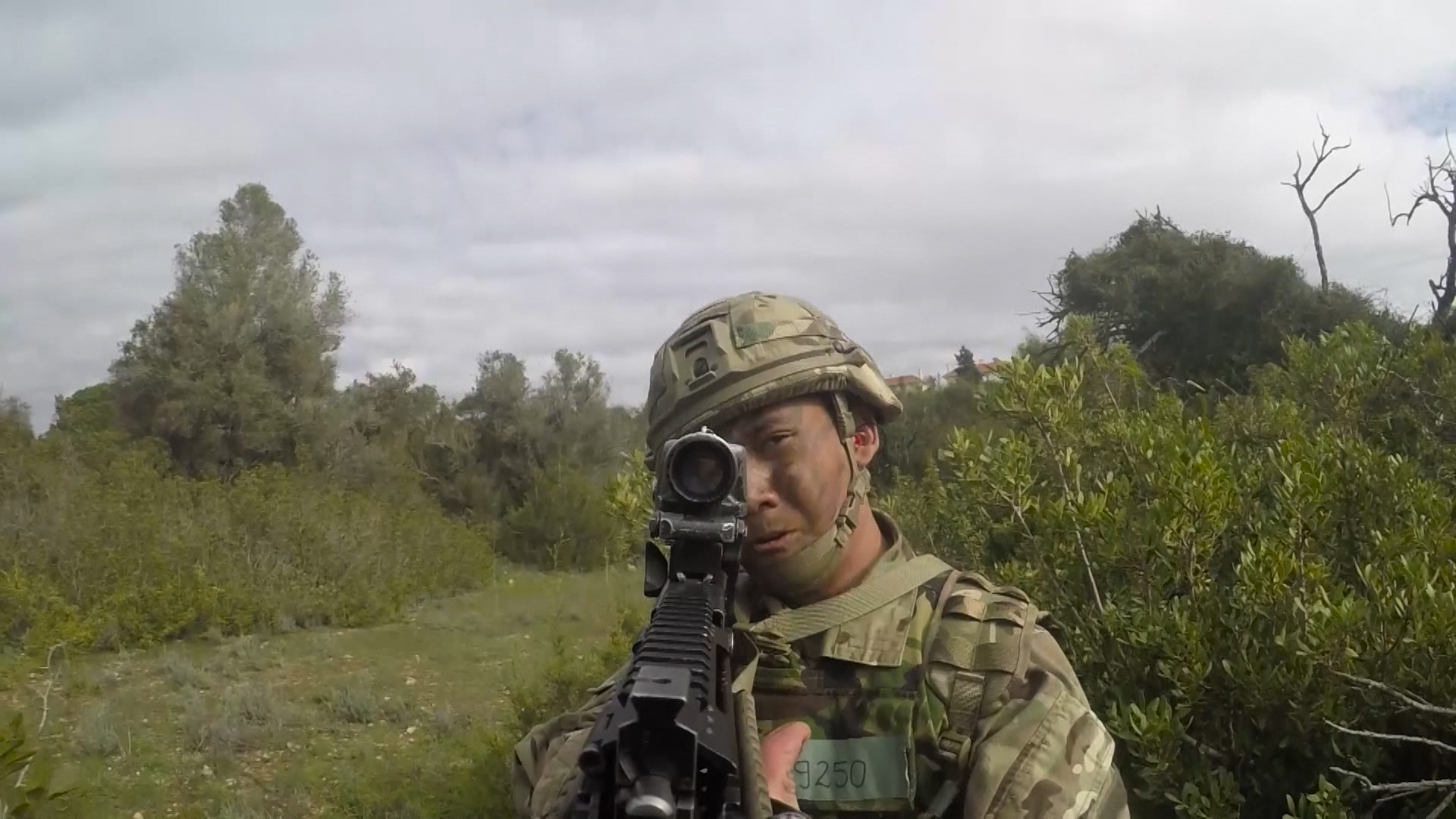 Simulation shooting during Cyprus Signal Exercise 220119 CREDIT Forces News
