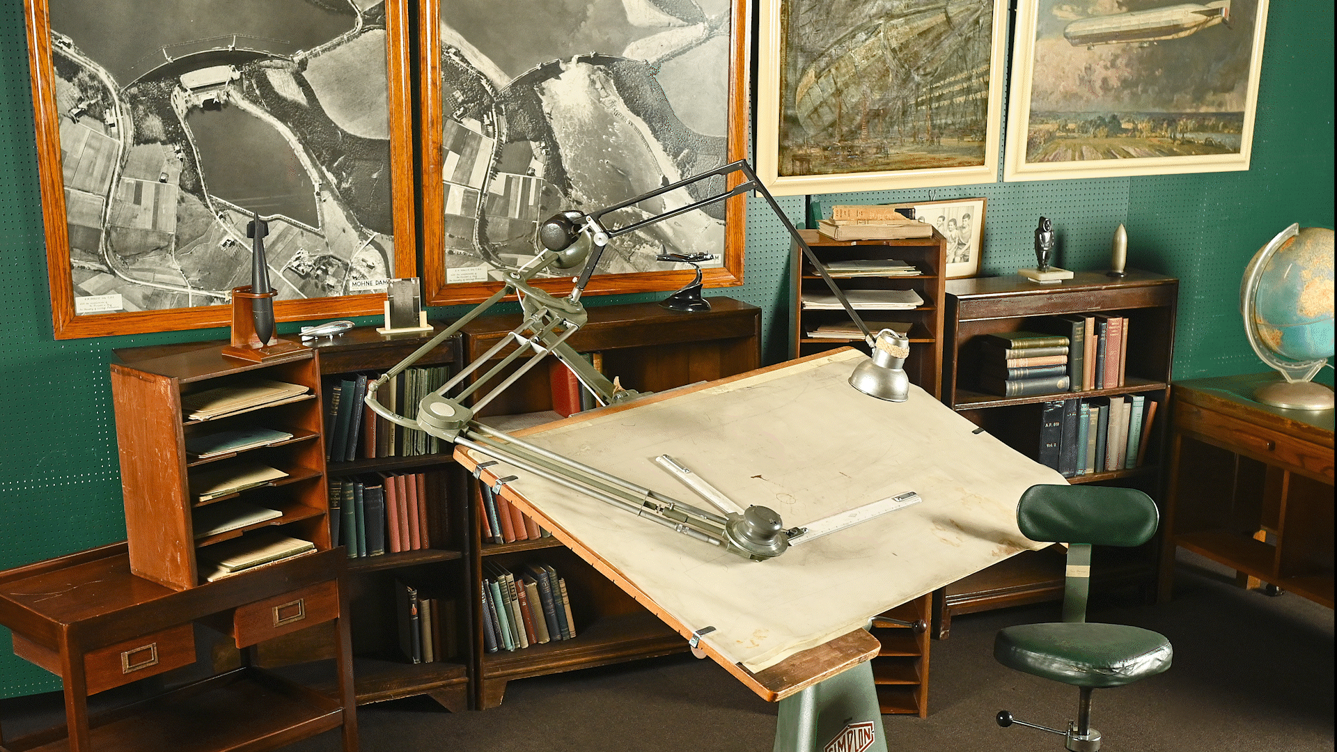 Sir Barnes Wallis office bouncing bomb inventor Dambusters 250326 CREDIT JAKE DARLING PHOTOGRAPH