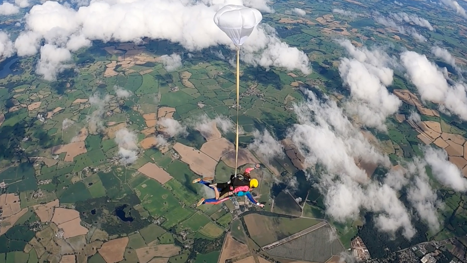 Skydivers jump over Tilstock airfield