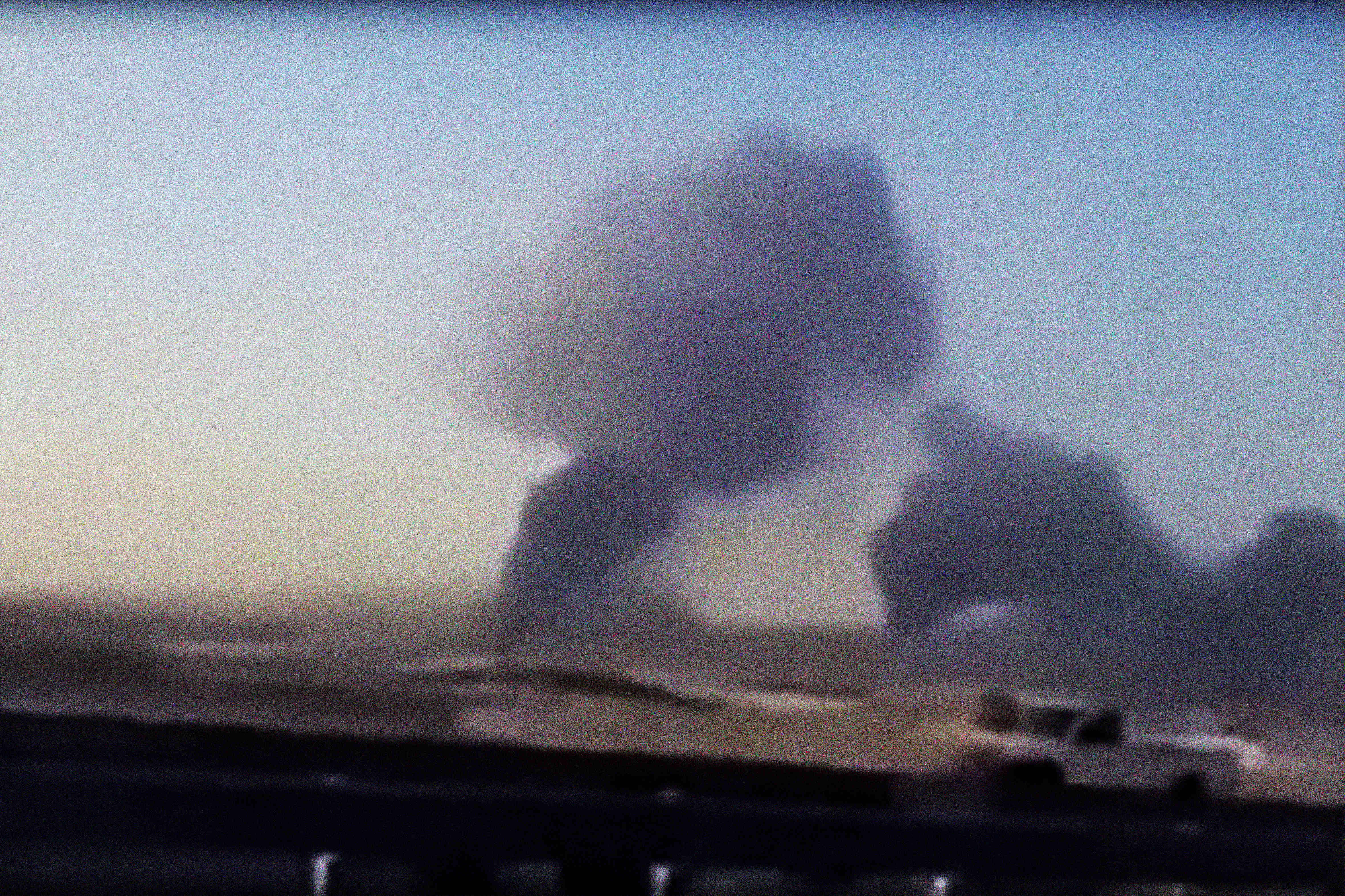 Smoke billowing from oil facility in Abqaiq in Saudi Arabia, September 2019 (Picture: PA).