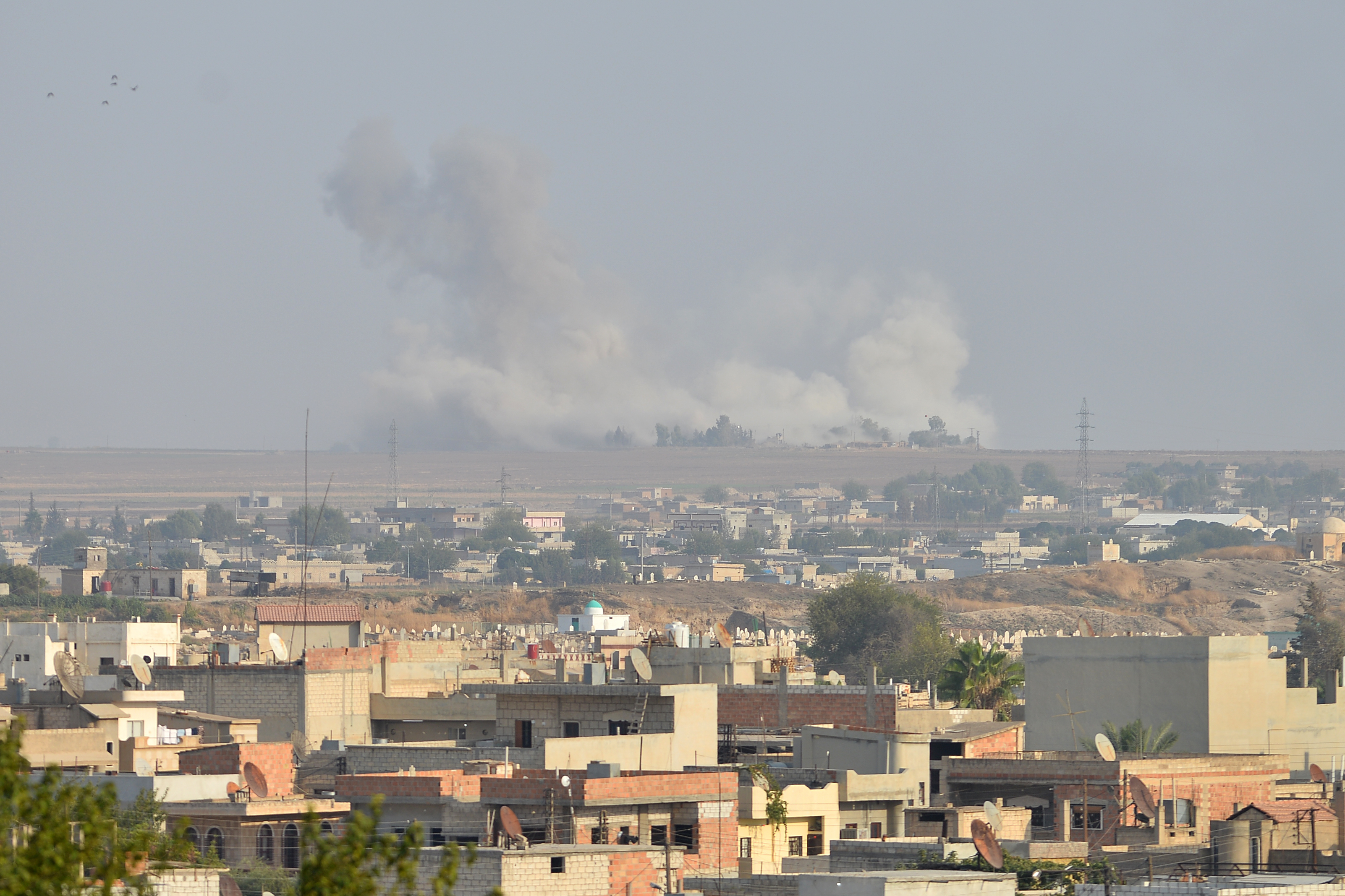 Turkey launched an assault on north-east Syria on Wednesday (Picture: PA).