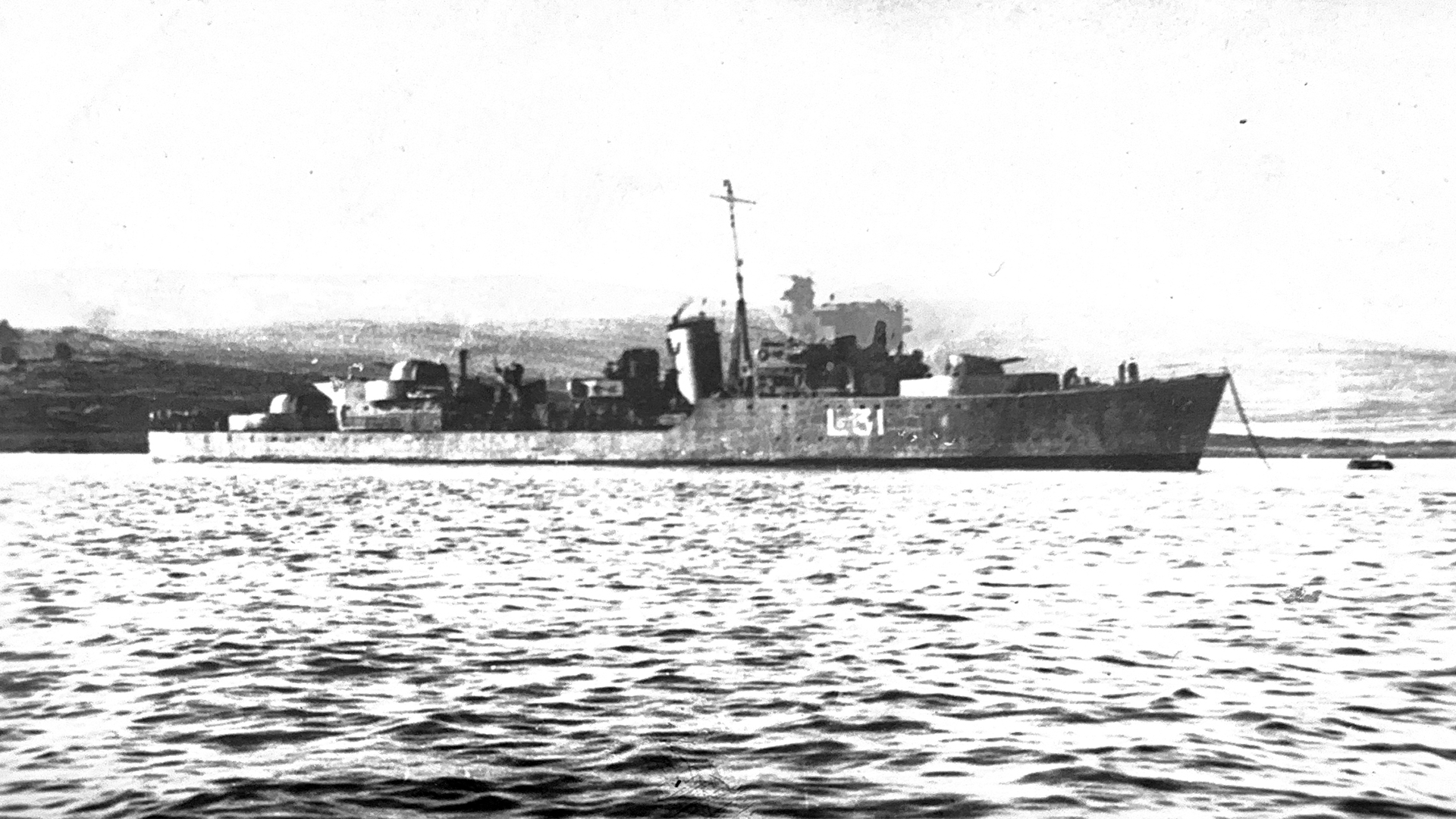 Snapshot of wartime destroyer life unearthed on HMS Chiddingfold CREDIT ROYAL NAVY