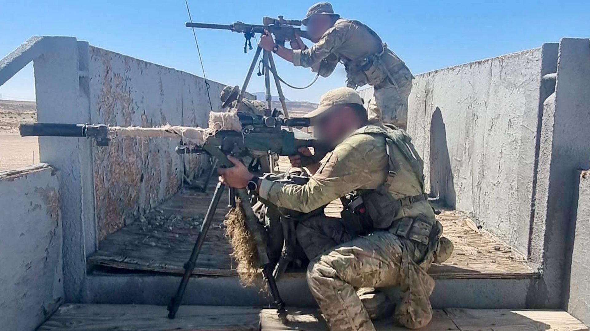 Snipers from the First Fusiliers working alongside their US counterparts in America 060824 CREDIT First Fusiliers X