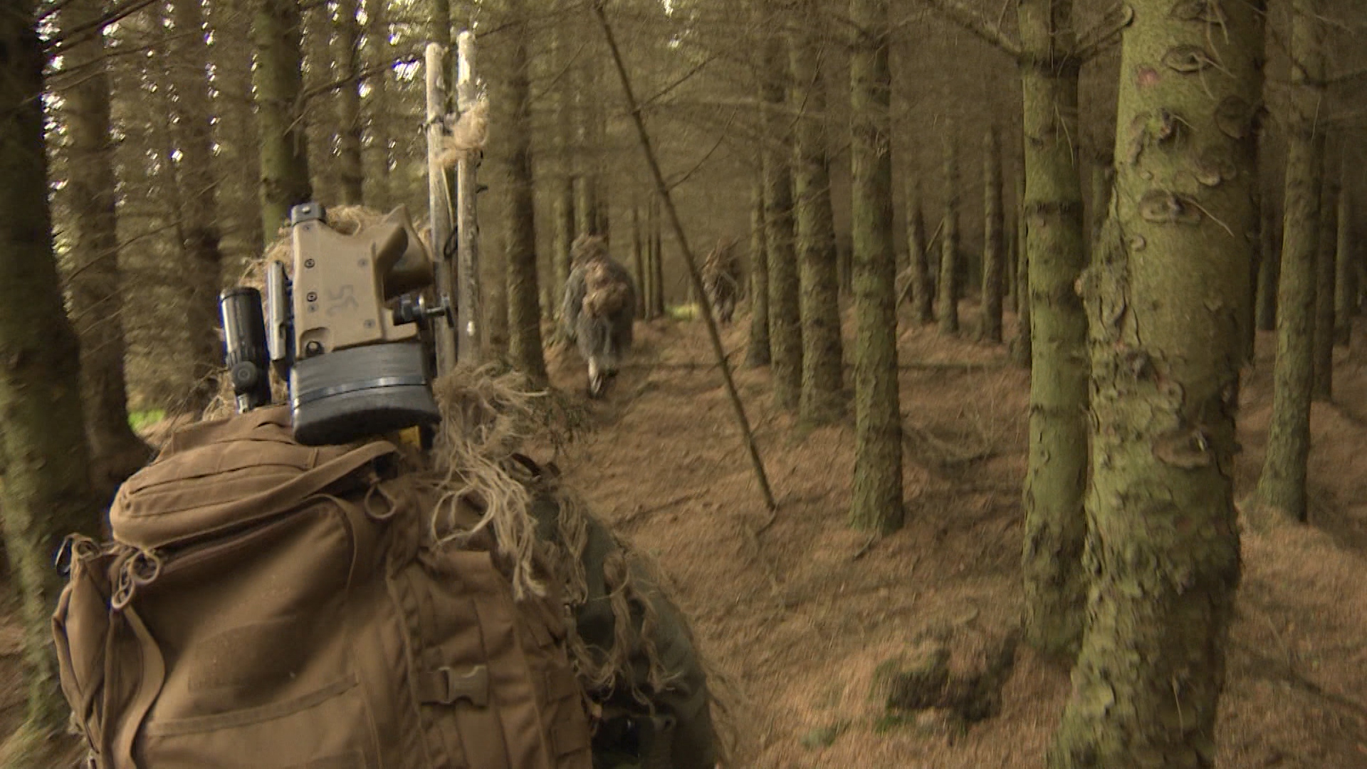 Snipers in the woods.