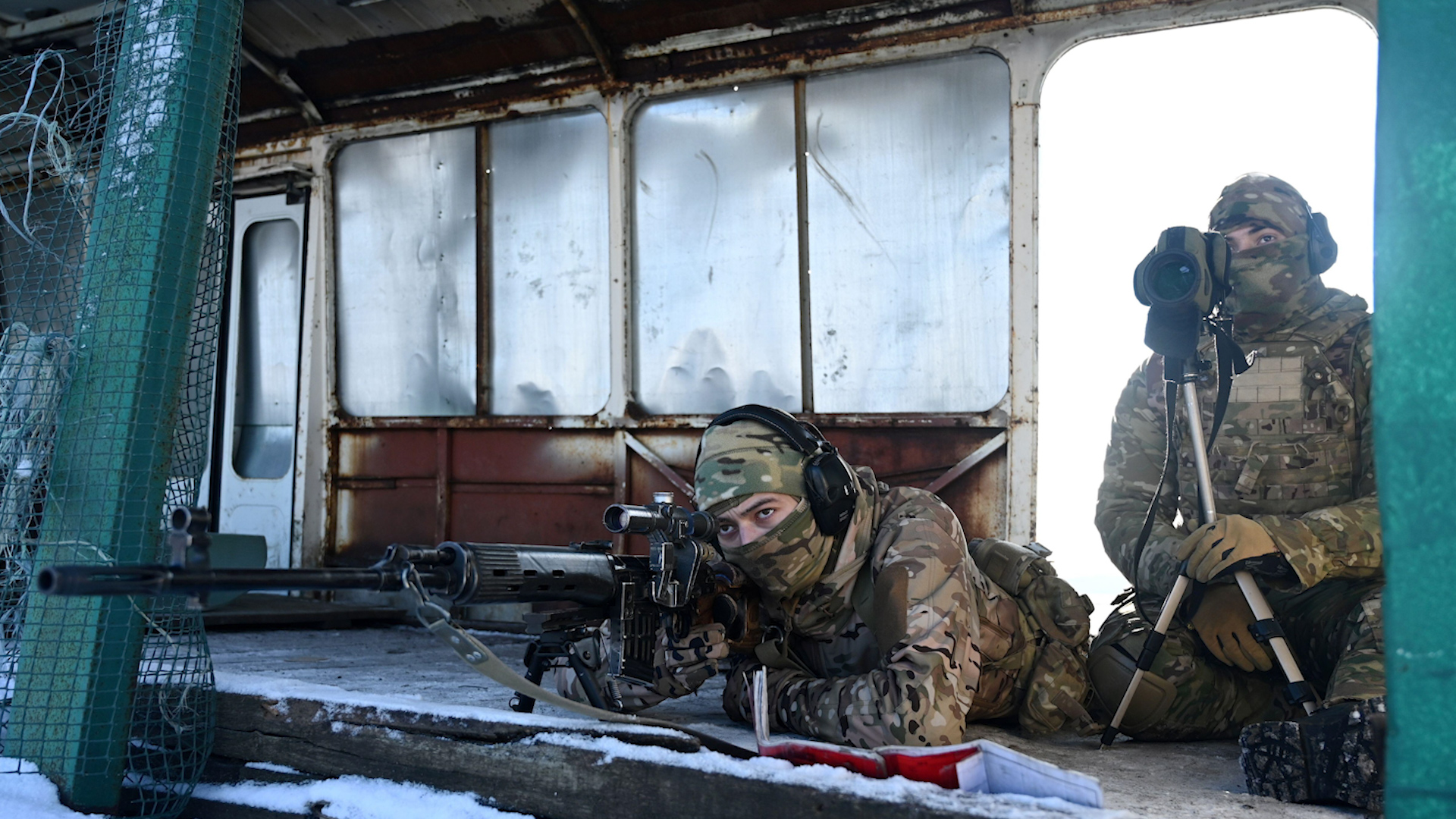 Snipers of the Russian armed forces take part in military exercise at the Kadamovsky range in the Rostov region, Russia January 13, 2022