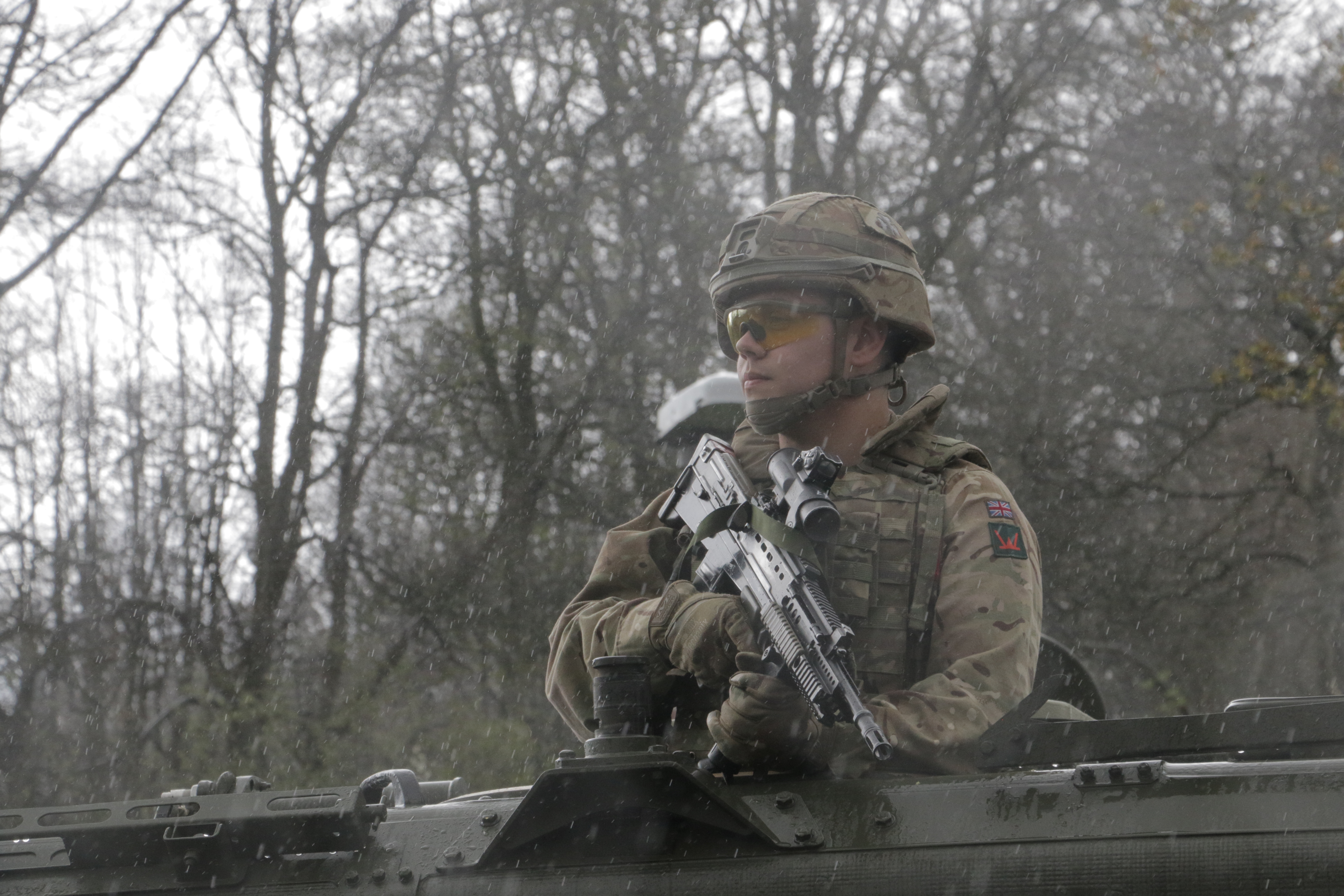 The demonstrations were held at Clive Barracks in Shropshire.