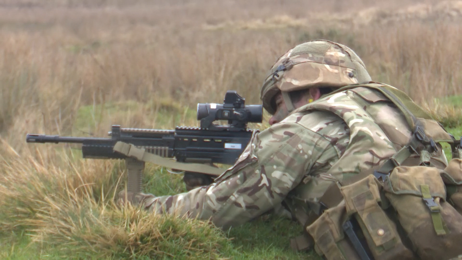 Soldier taking part in Exercise Wessex Storm Prep from the Scots Guards 110219 CREDIT BFBS.jpg .jpg 