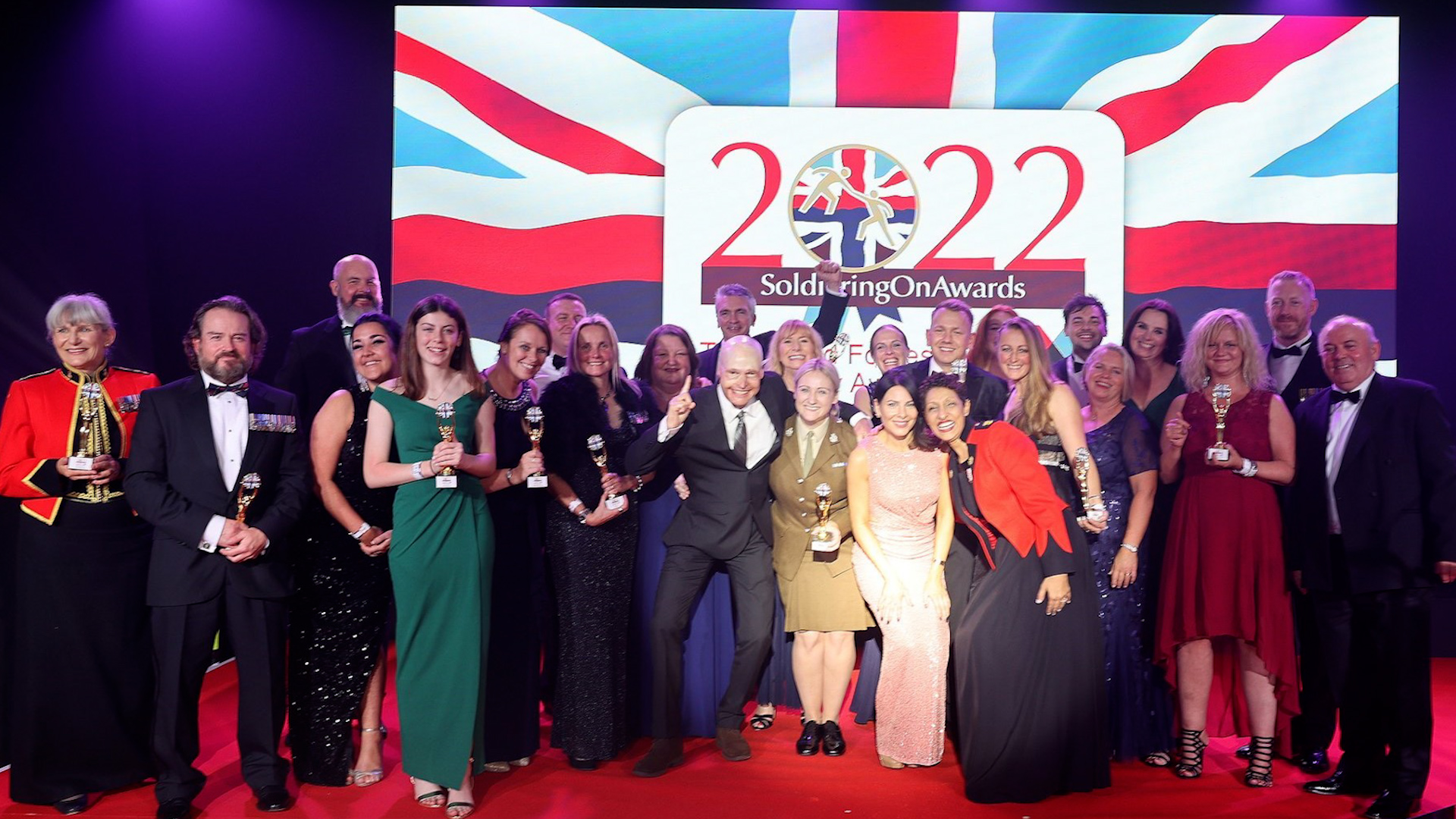 The Soldiering On Awards winners for 2022 (Picture: Soldiering On Awards).