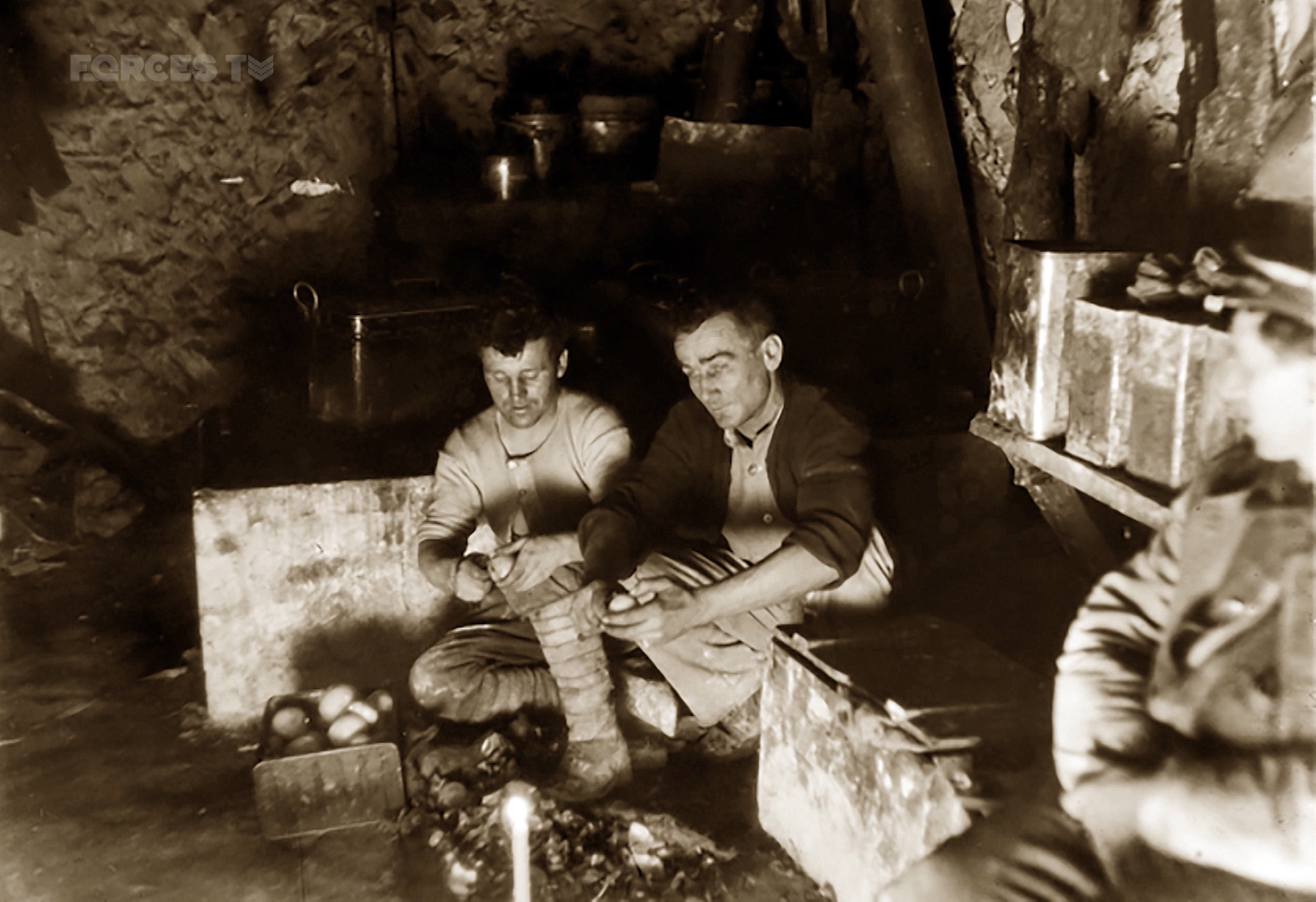 Soldiers did not live in the tunnels permanently, but they would often work underground for several days at a time.