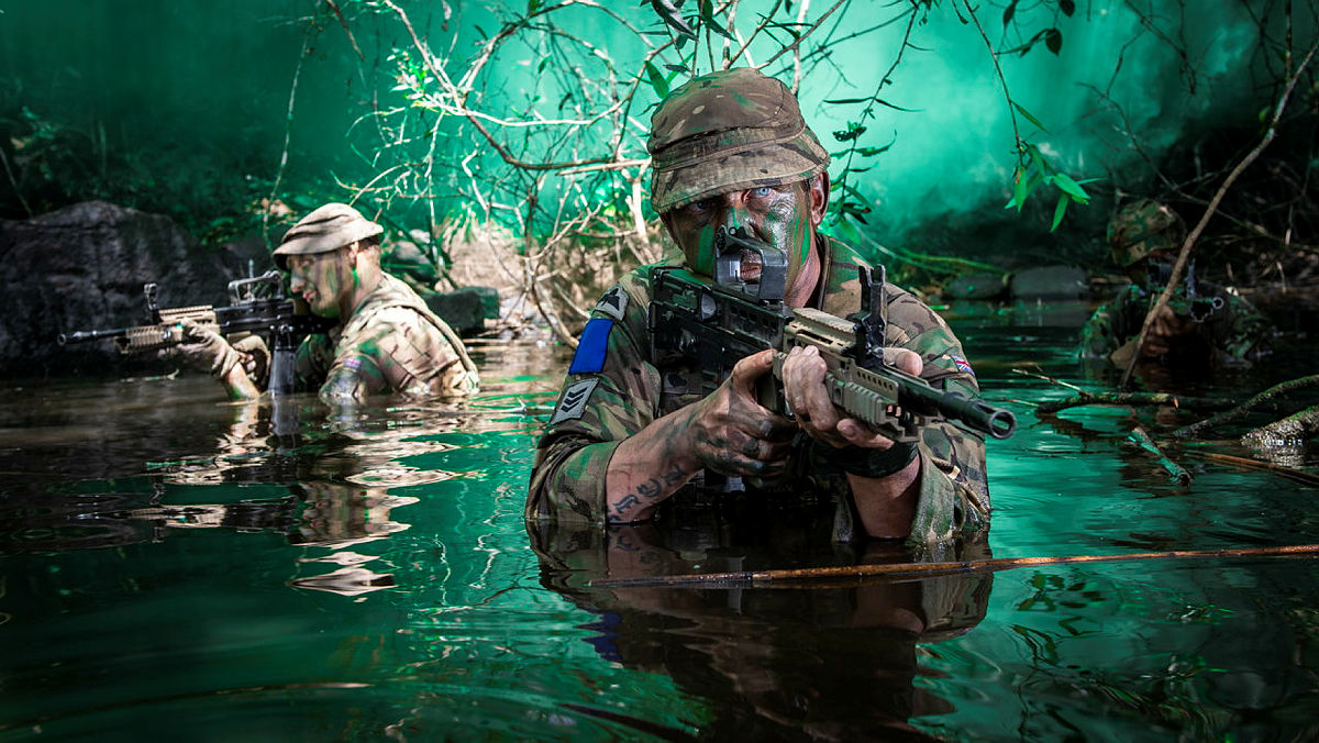 British Army Paratroopers training in Belize