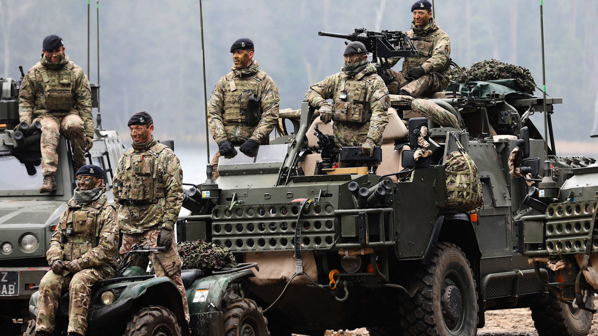 British troops are currently in Estonia and Poland as part of Operation Cabrit (Picture: MOD)