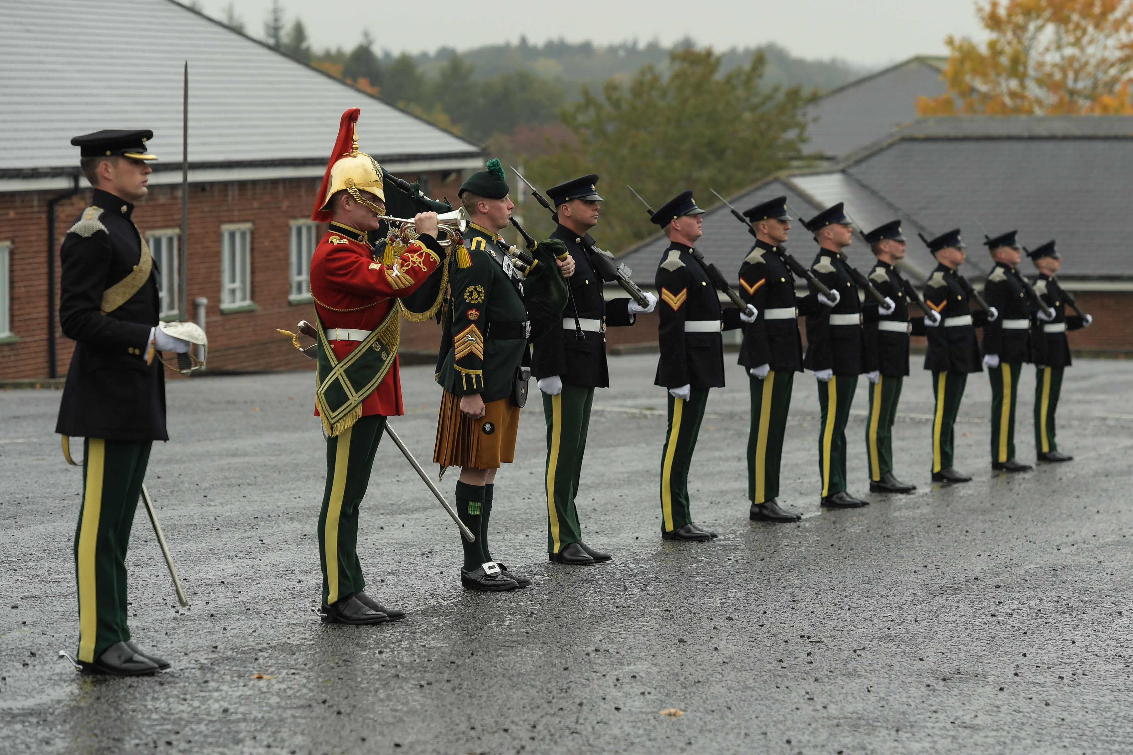 Soldiers from Royal Dragoon Guards prepare for the visit from their Colonel-in-Chief, HRH Prince Charles at Catterick Garrison in North Yorkshire (Picture: British Army).