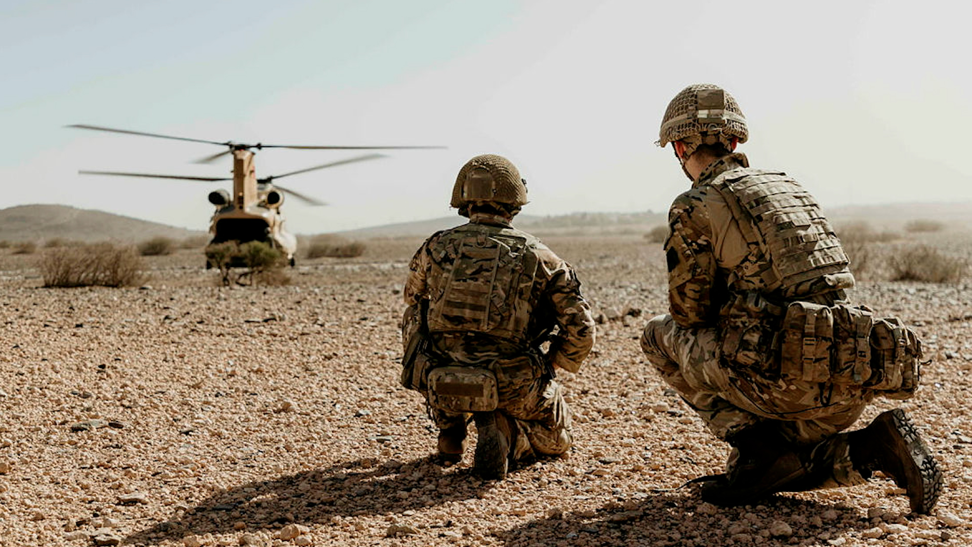 Soldiers from the 2nd Battalion, Parachute Regiment in Morocco 