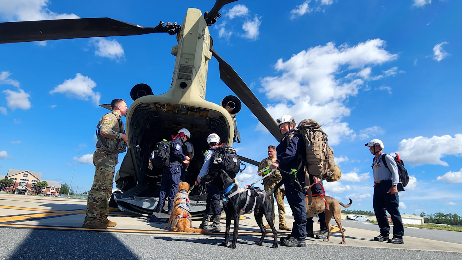 Soldiers from the HHC 1-111th AVN GSAV (General Support Aviation) conduct search and rescue operations after Hurricane Helene 270924 CREDIT US DEPARTMENT OF DEFENSE