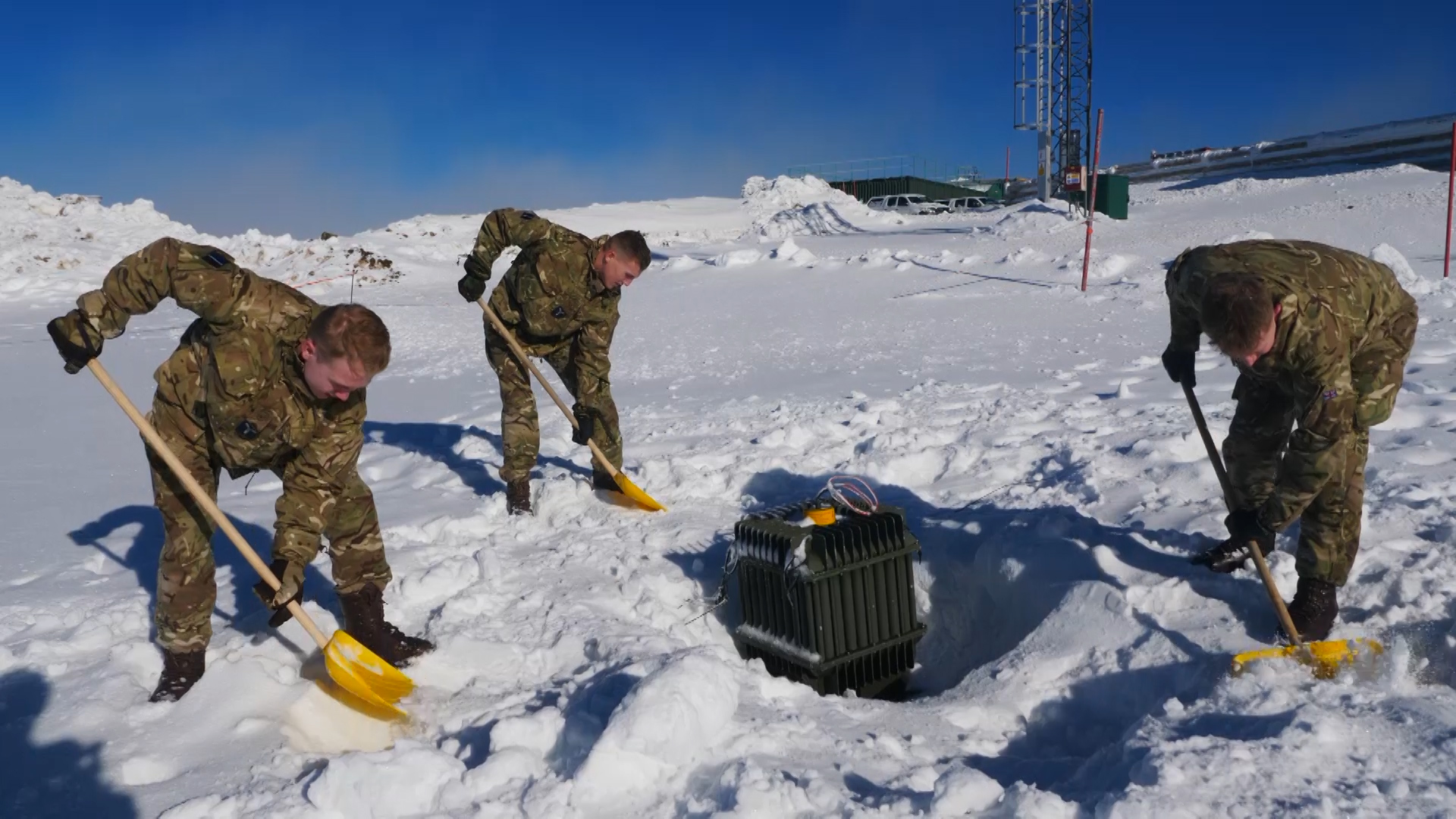 Clearing the roads of snow in Cyrpus