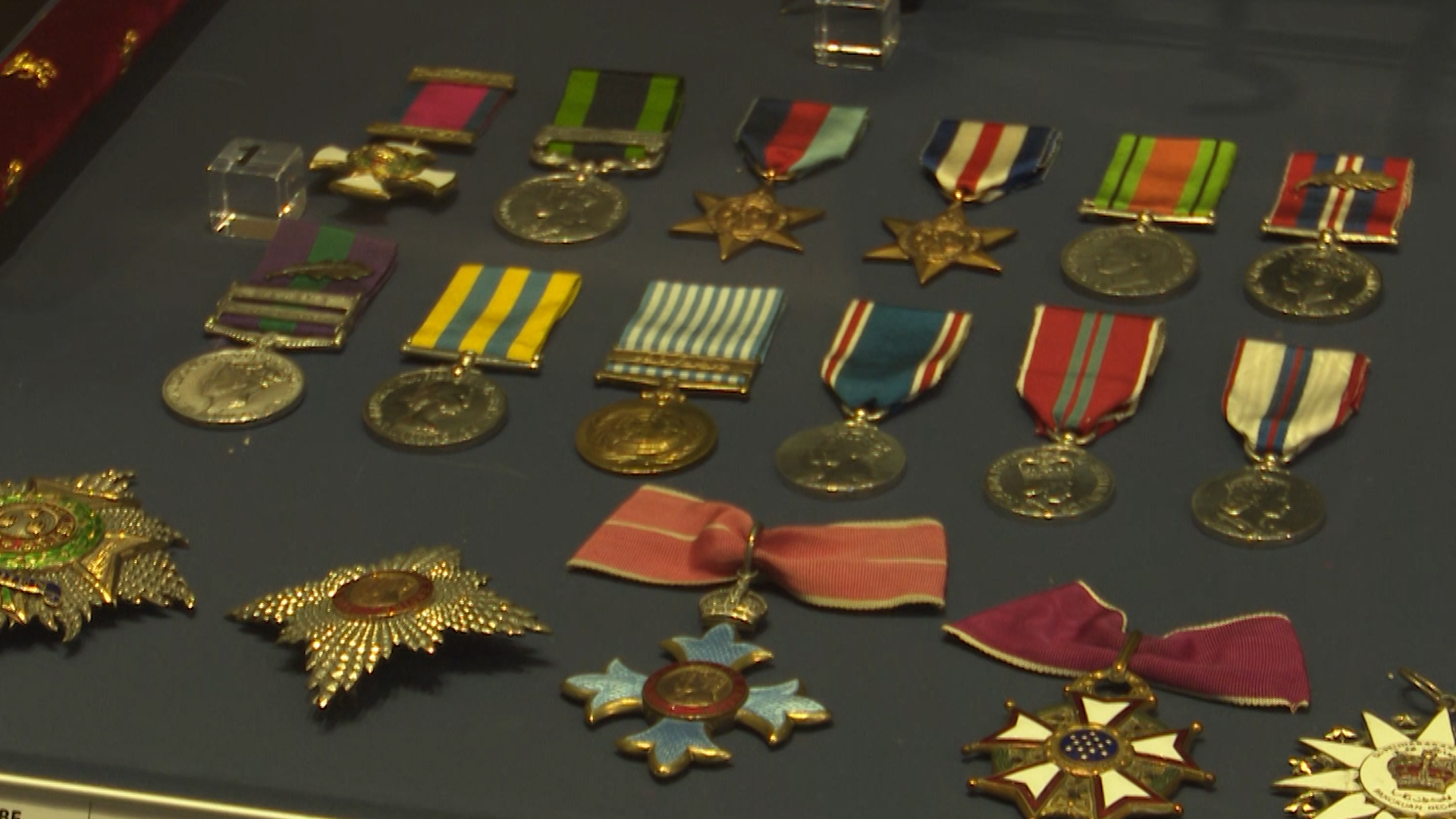 Some of the orders, decorations and medals of Field Marshal Sir James Cassels on display at The Highlanders' Museum.