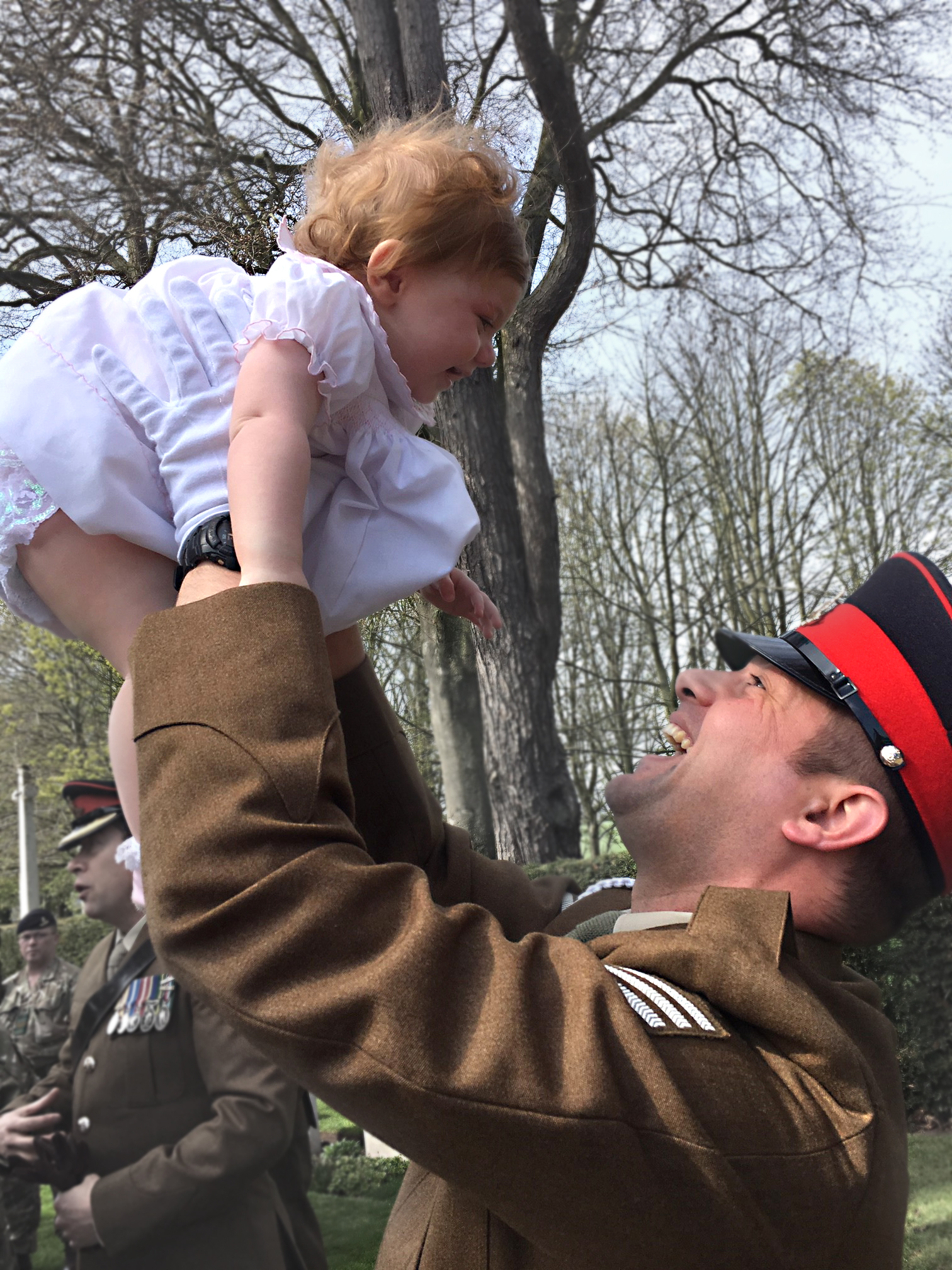 Sophie Strachan and her father (Picture: Little Troopers).