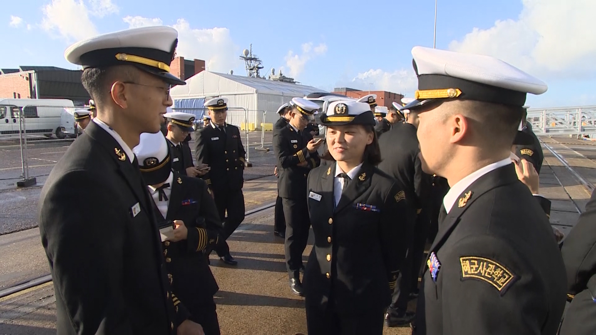 South Korean navy personnel in Portsmouth