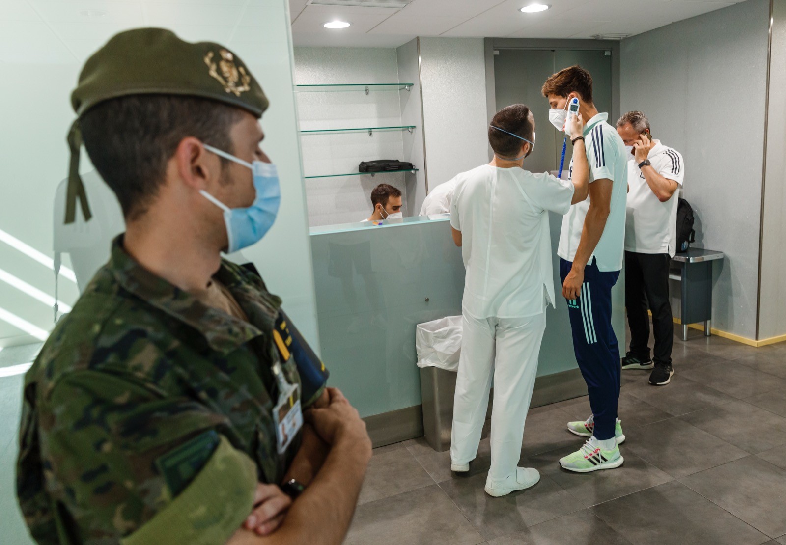 Spanish Army Vaccinates Football team ahead of EURO 2021 11062021 CREDIT SE Futbol