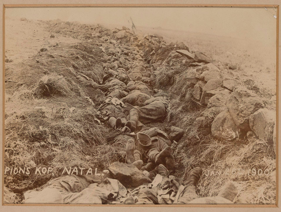 Spions Kop, Natal Jan 26th 1900, British casualties, 1900 CREDIT National Army Museum 