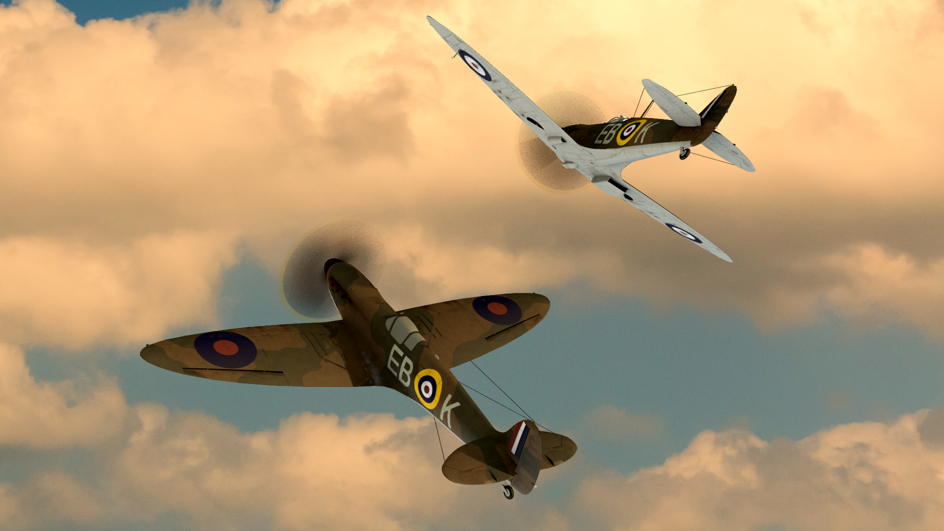 Spitfire and Messerschmidt